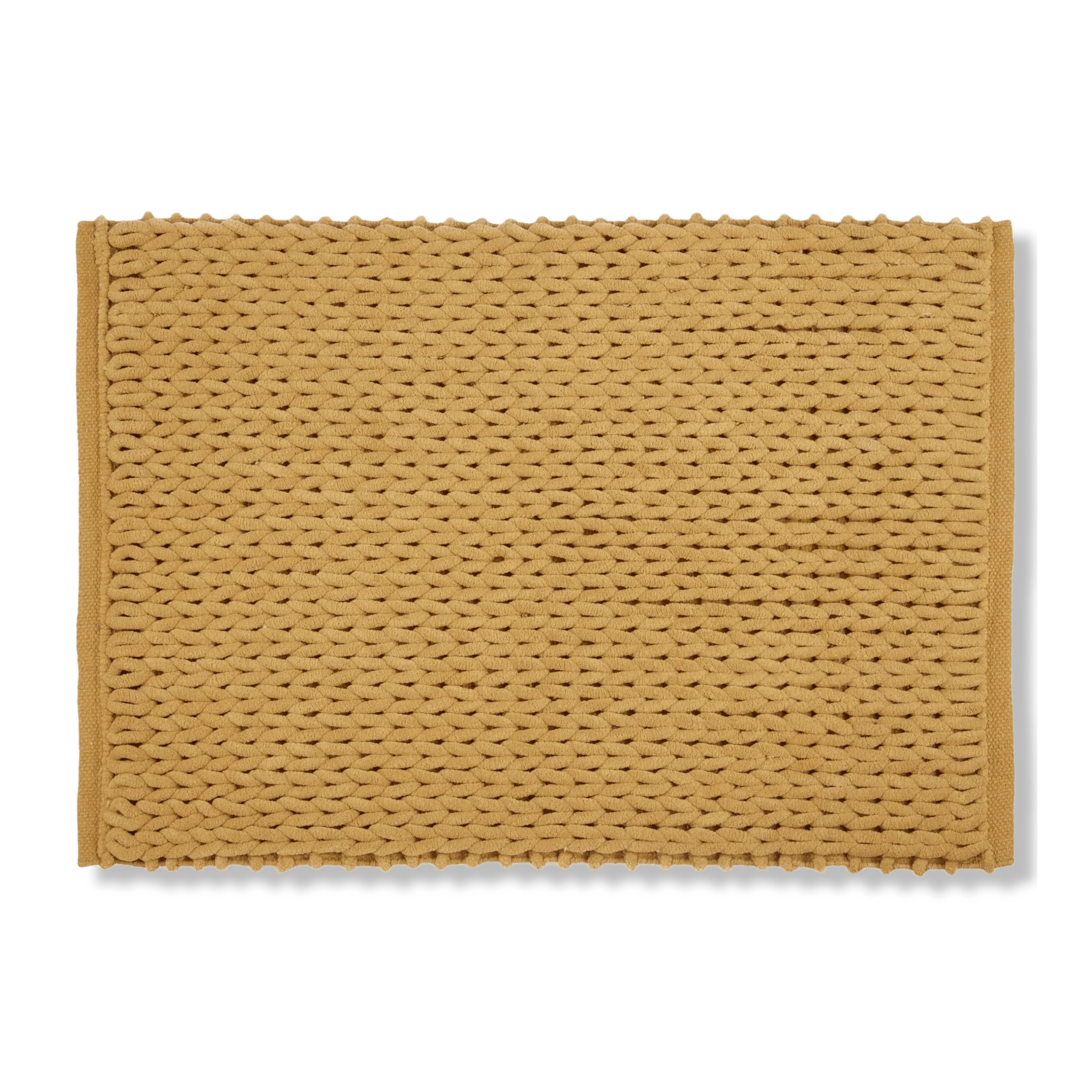 Mustard Braided Bath Mat
