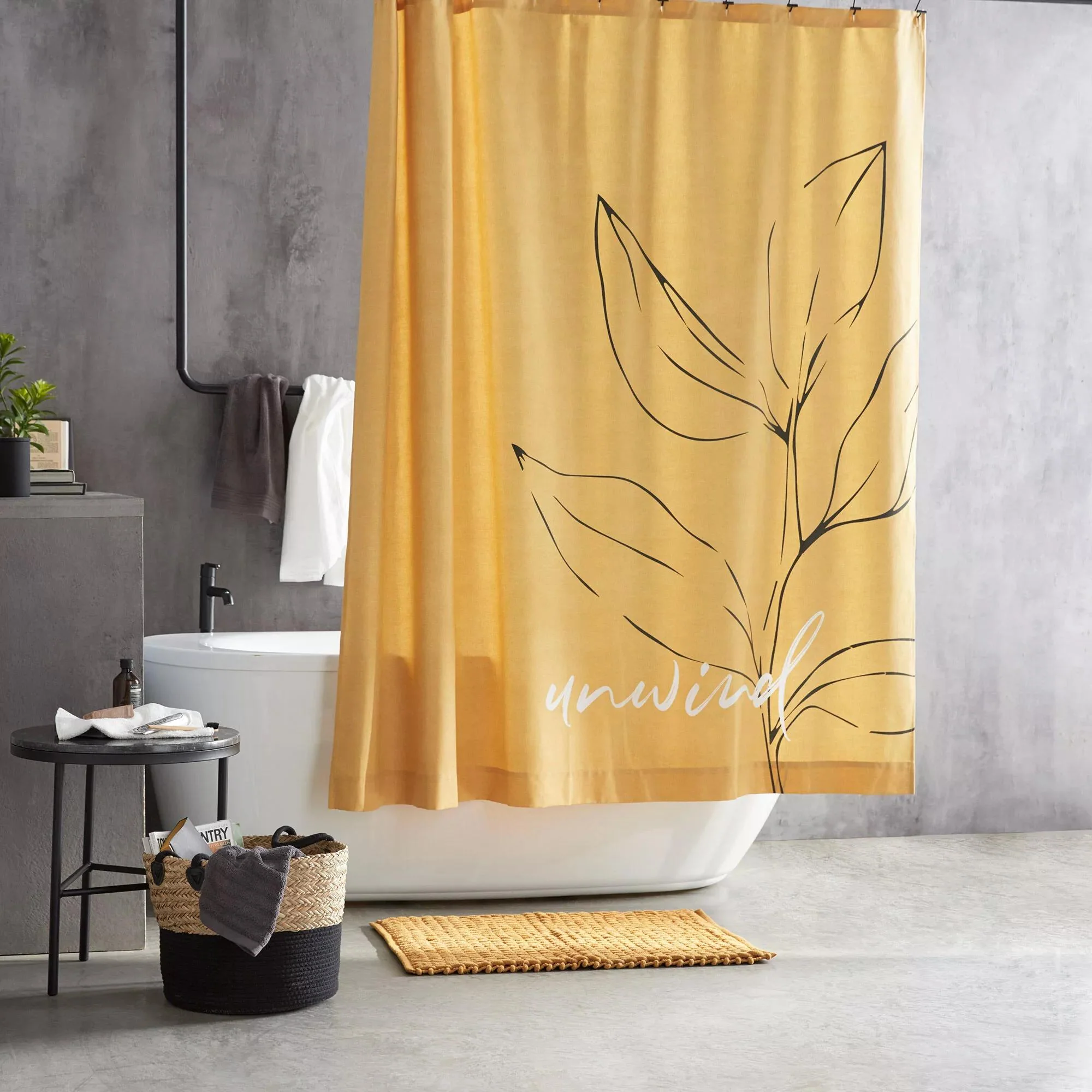 Mustard Braided Bath Mat - Image 3