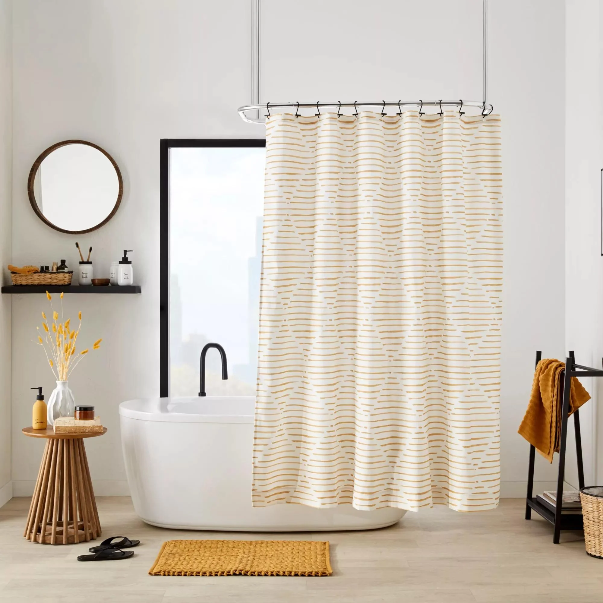 Mustard Braided Bath Mat - Image 5