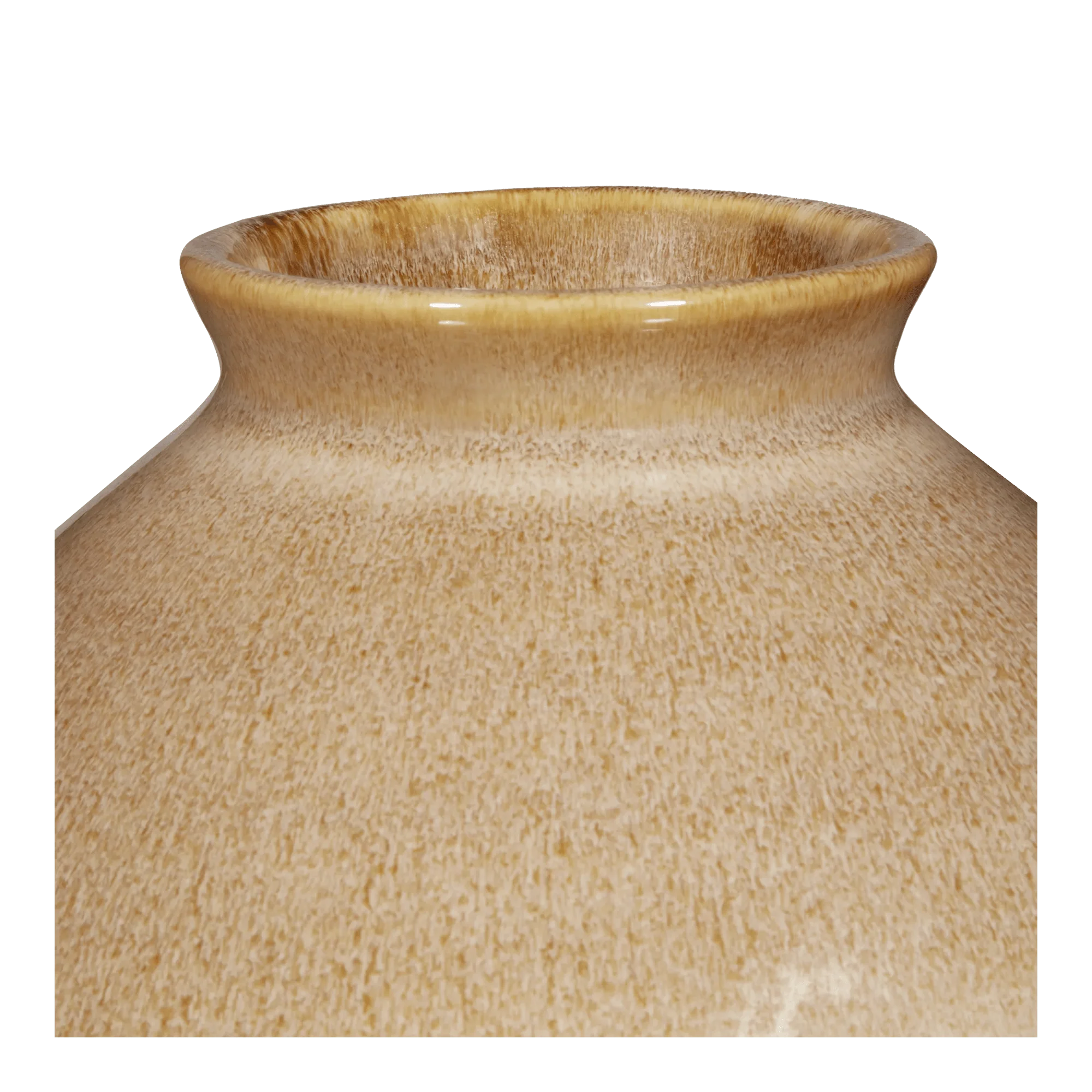 Brown Reactive Ceramic Table Vase - Image 3