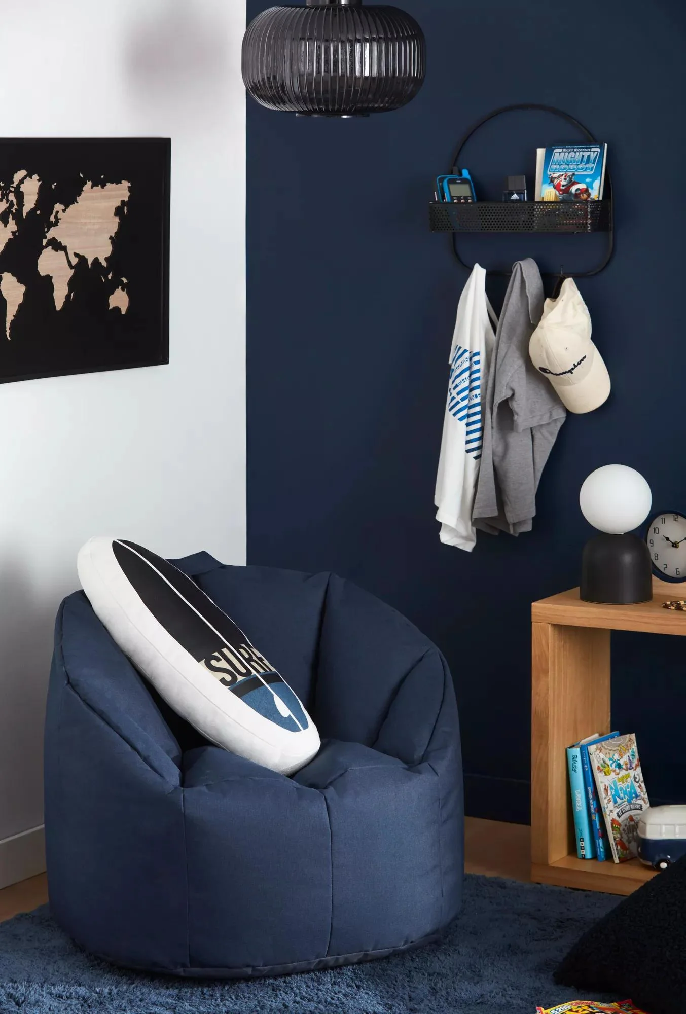 Navy Canvas Bean Bag - Image 11