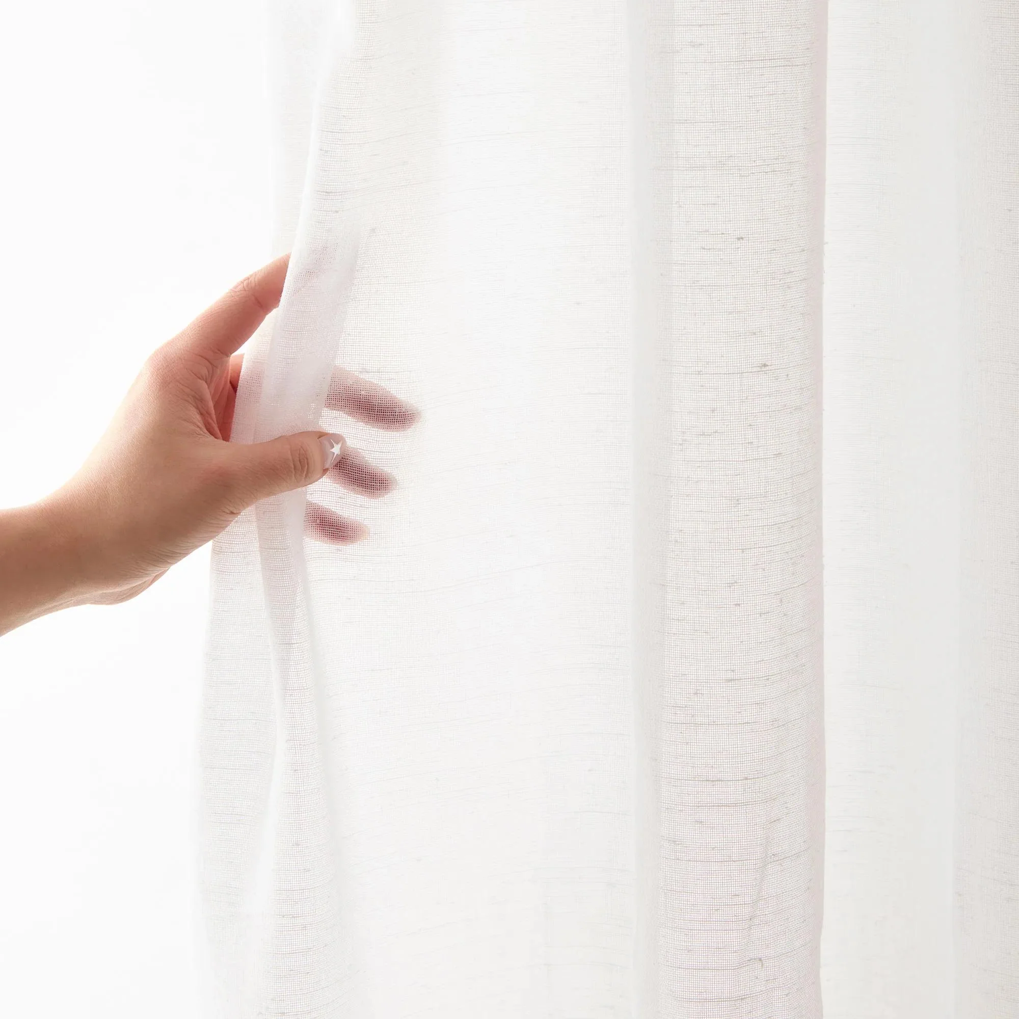White Carla Sheer Curtain - Image 4