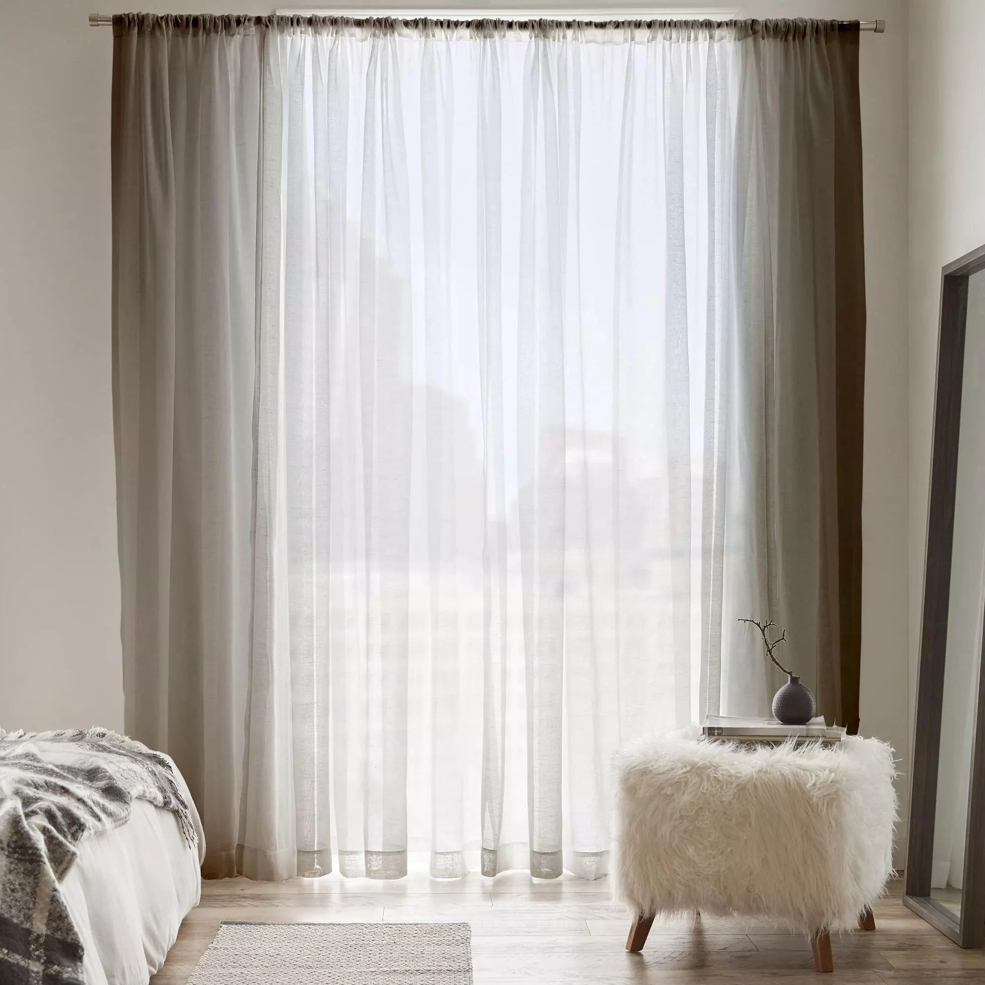 White Carla Sheer Curtain - Image 6