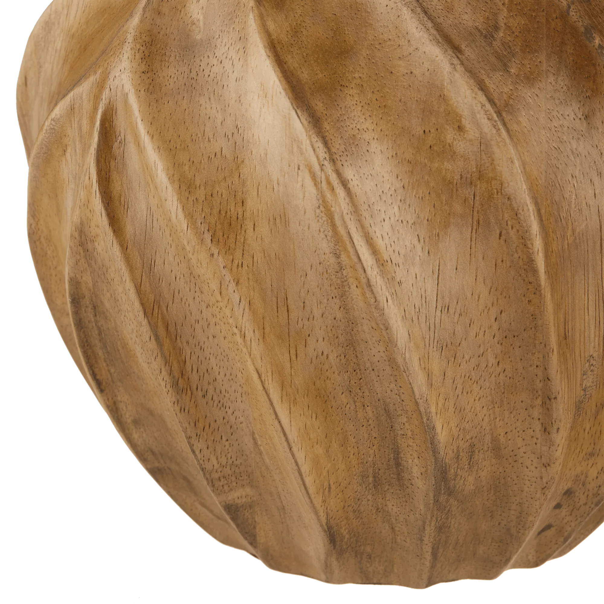 Carved Wood Table Lamp - Image 3