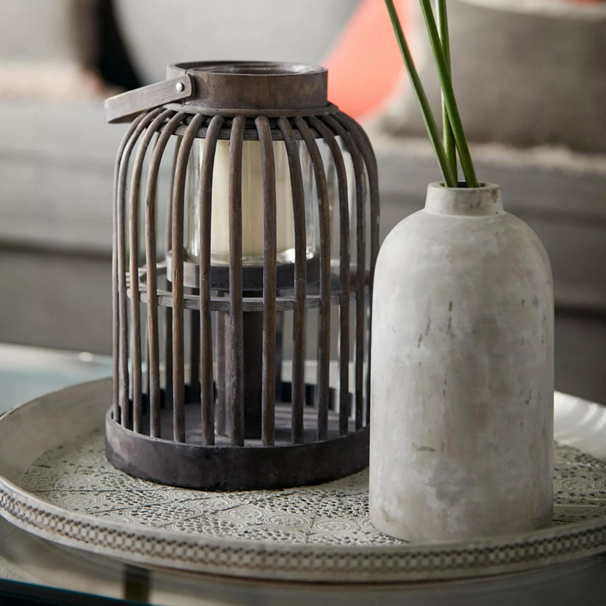 Cement Bottle Table Vase - Image 4