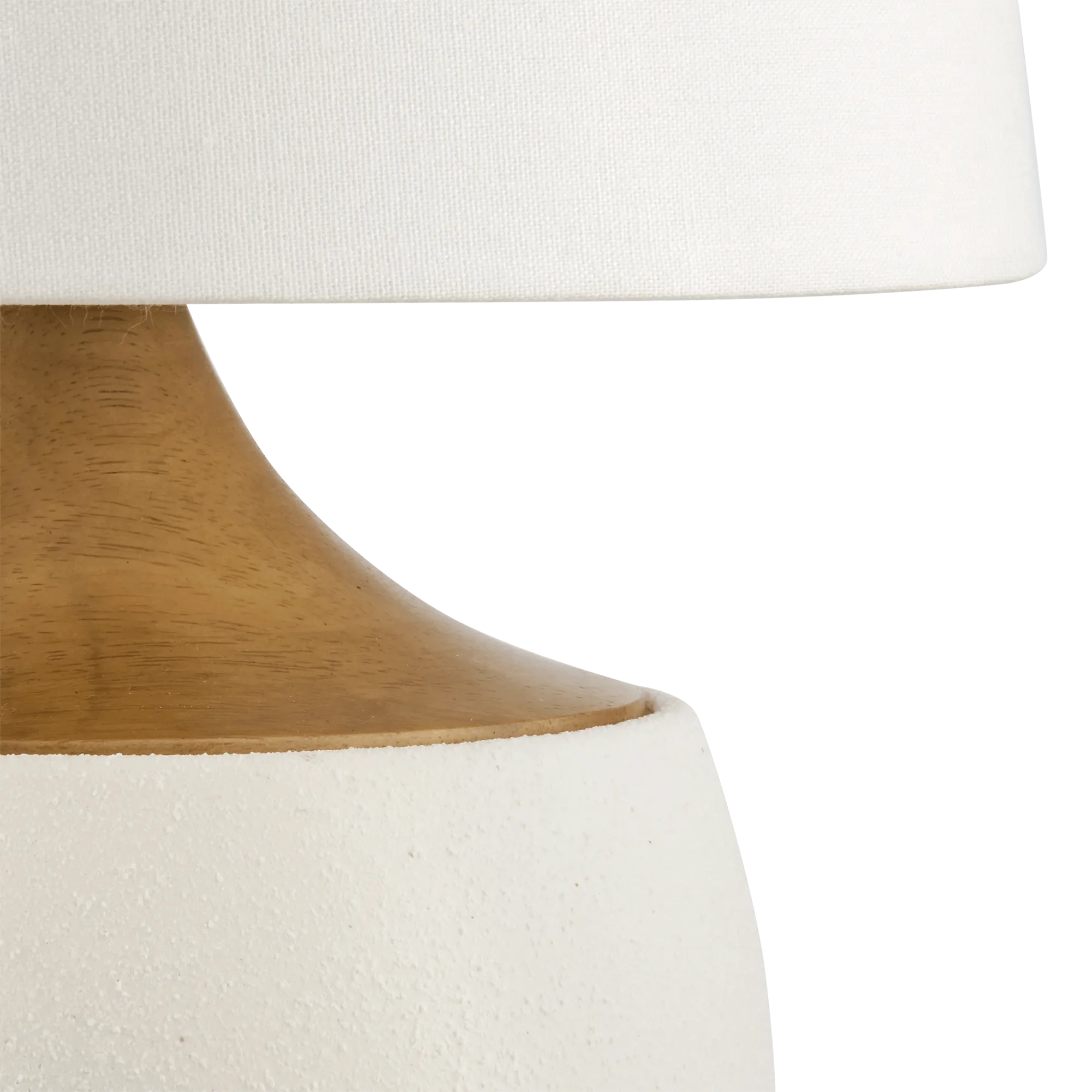 Ceramic and Wood Table Lamp - Image 2