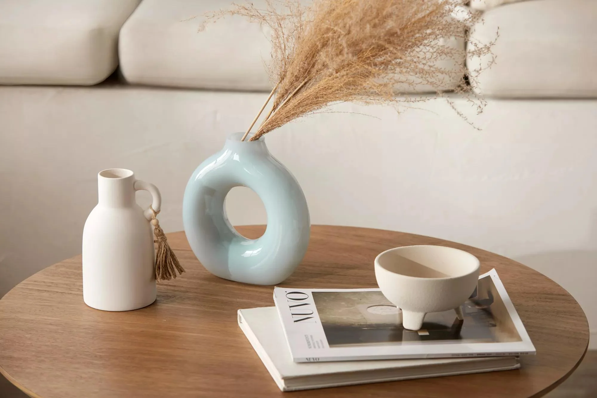 Ceramic Bottle Vase with Tassel - Image 10
