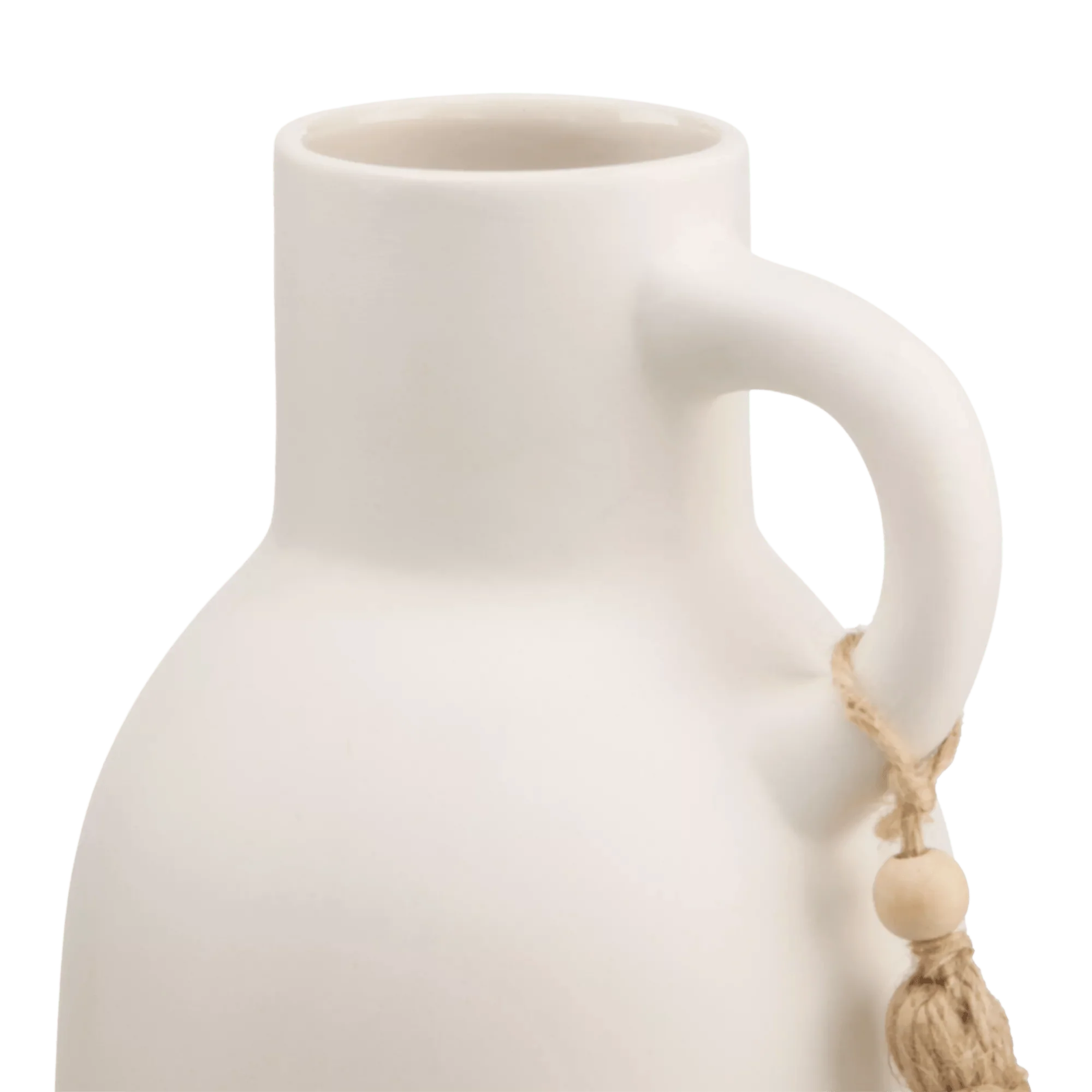 Ceramic Bottle Vase with Tassel - Image 2