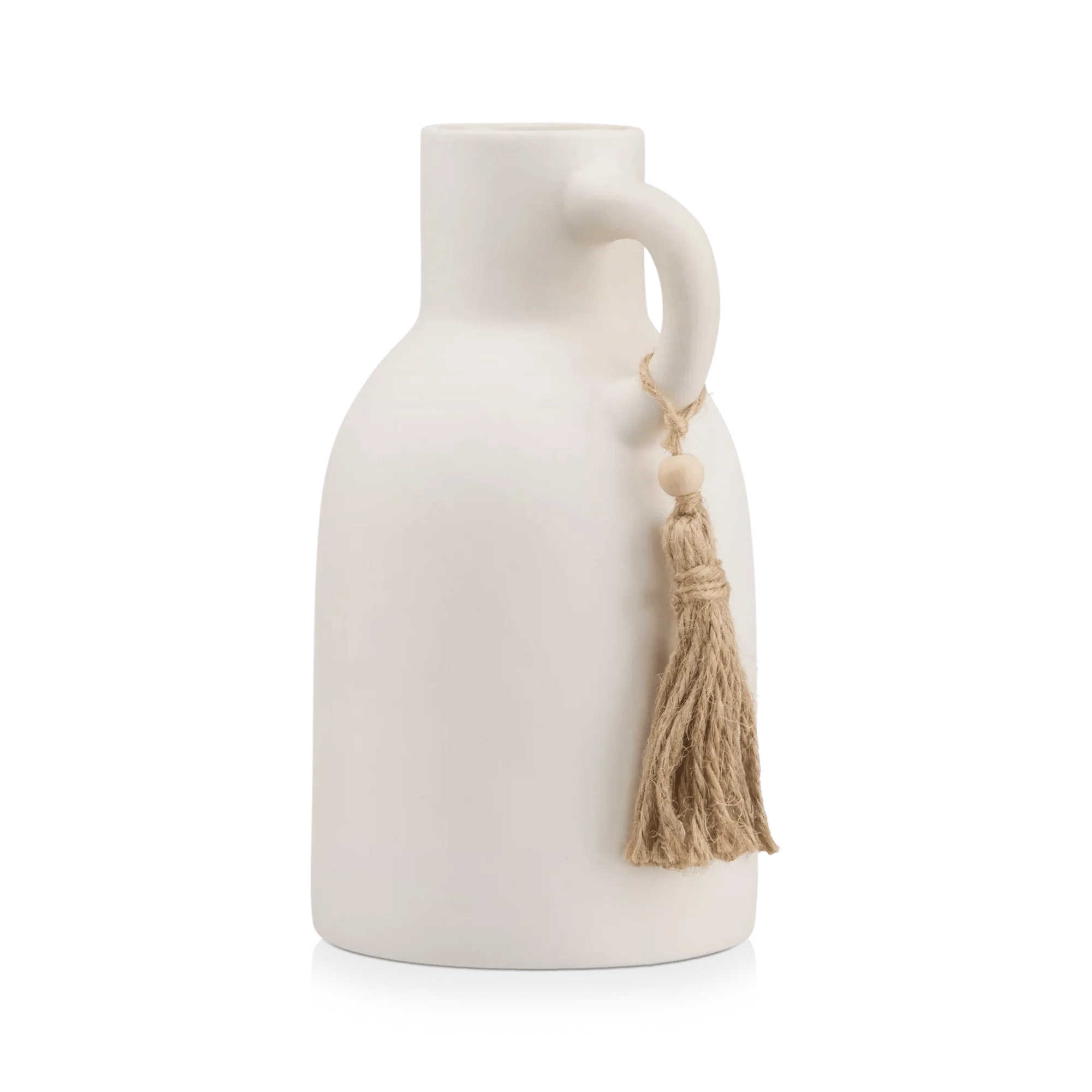 Ceramic Bottle Vase with Tassel - Image 3