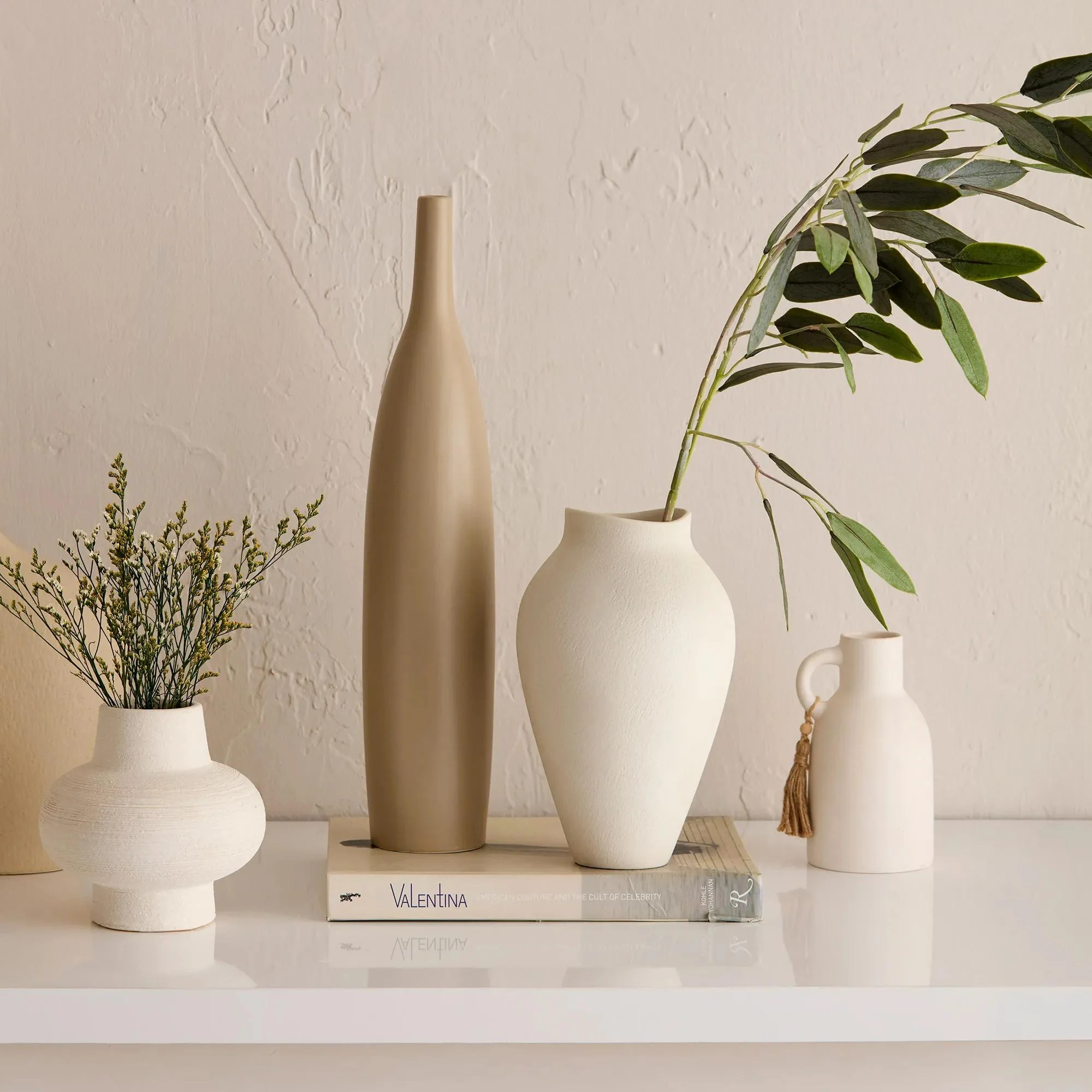Ceramic Bottle Vase with Tassel - Image 5
