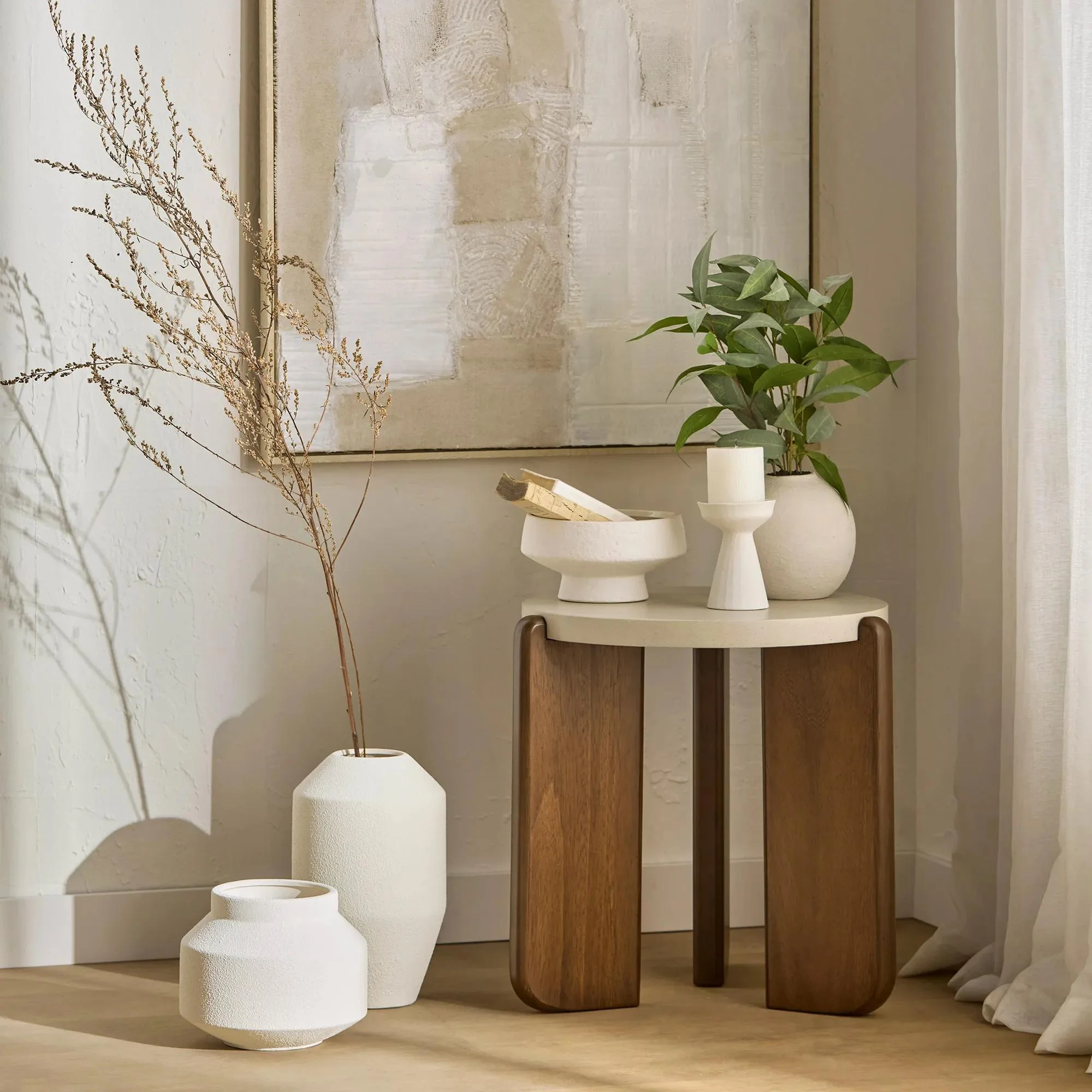 Walnut Side Table - Image 2