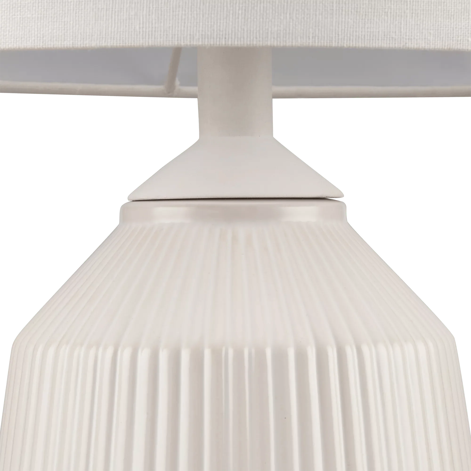Cream Ceramic Table Lamp - Image 4
