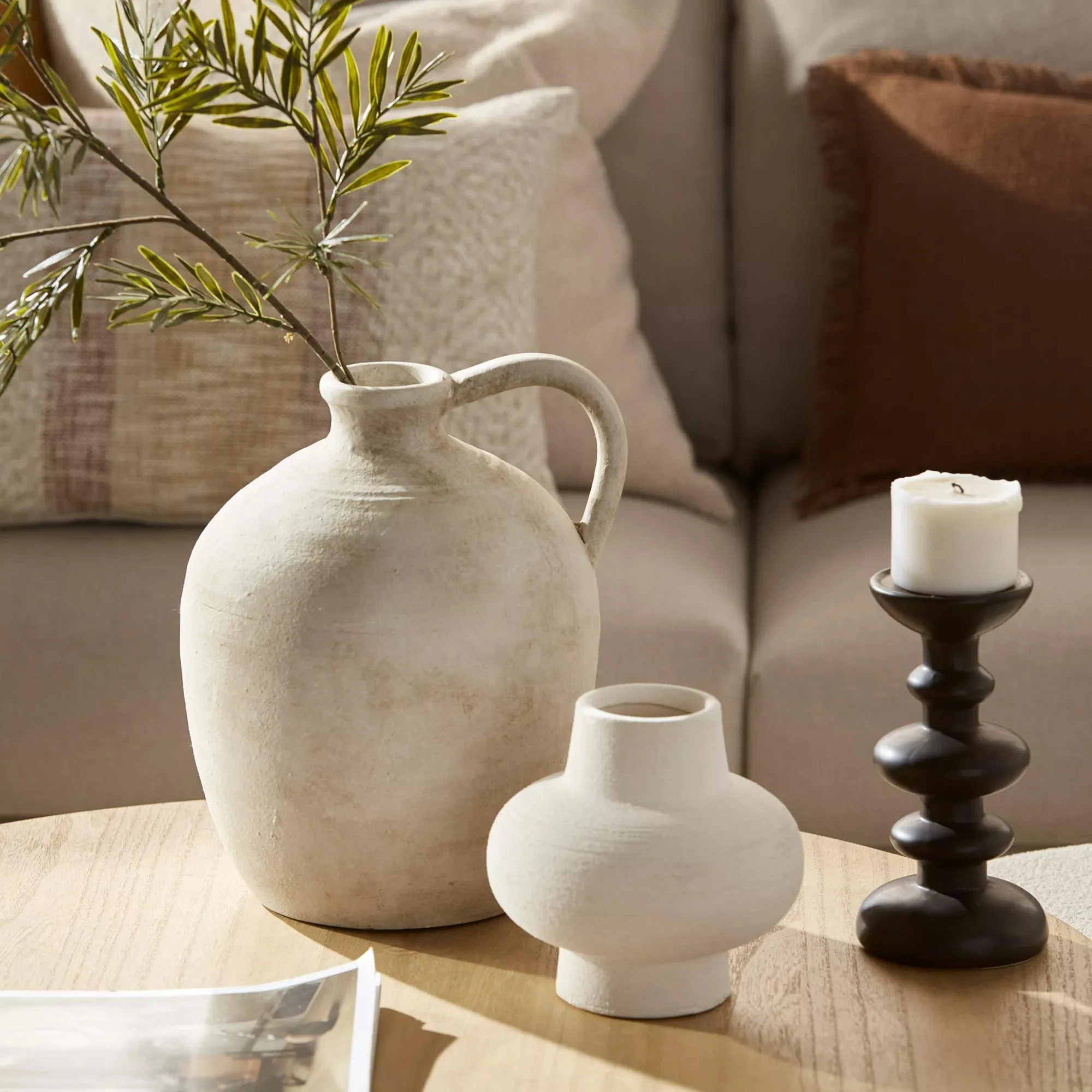 Ceramic Table Vase with Handle - Image 3