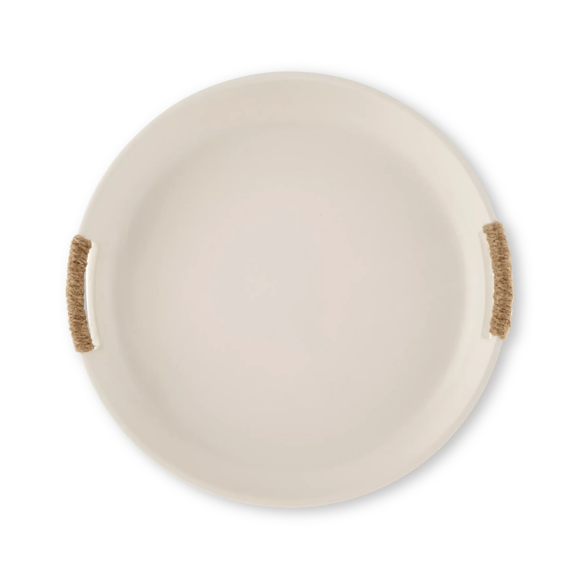 Ceramic Tray with Rope on Handles - Image 2