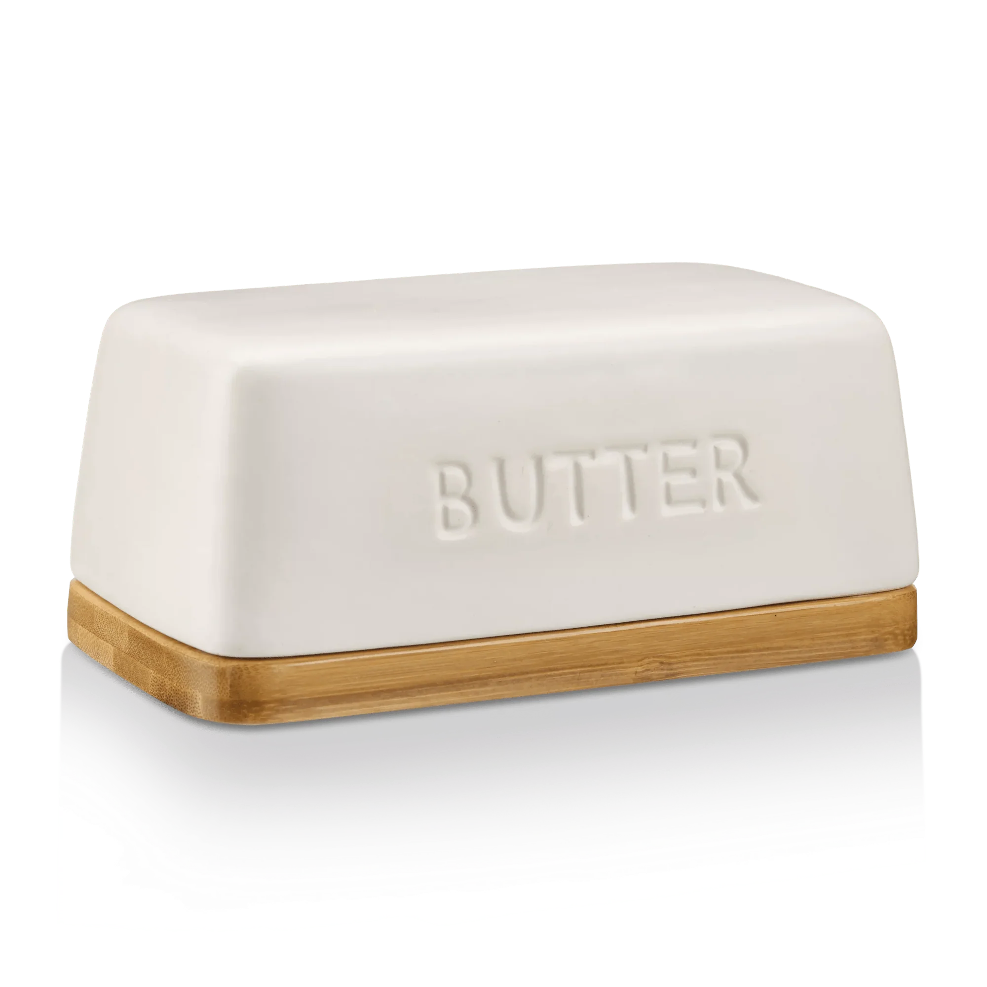 Ceramic & Wood Butter Dish - Image 2