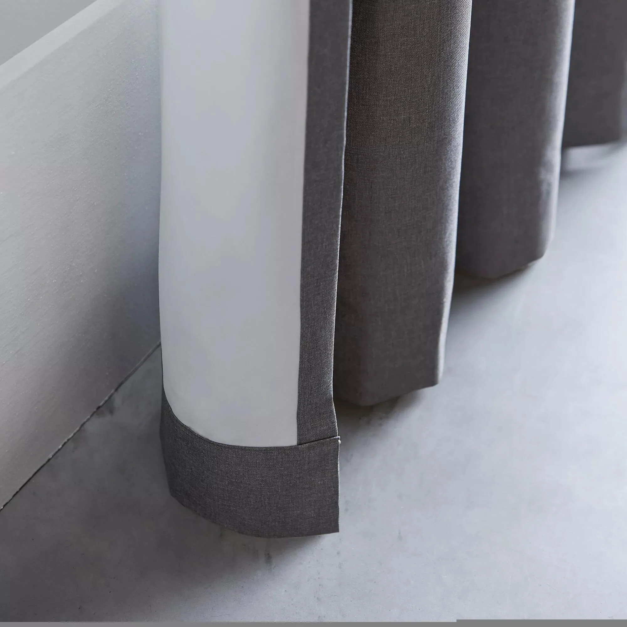 Charcoal Chambray Blackout Curtain - Image 2
