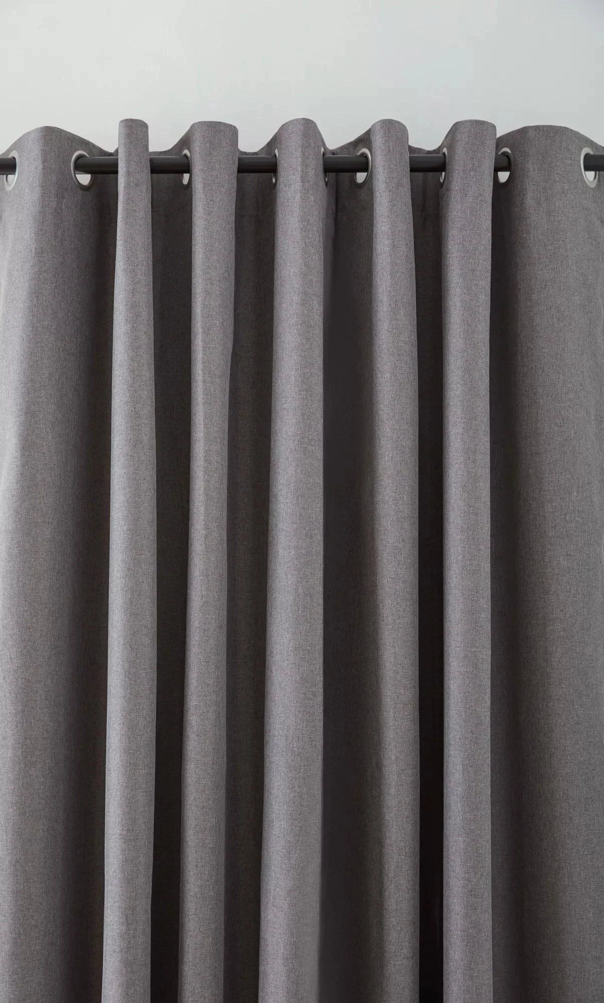 Charcoal Chambray Blackout Curtain - Image 6