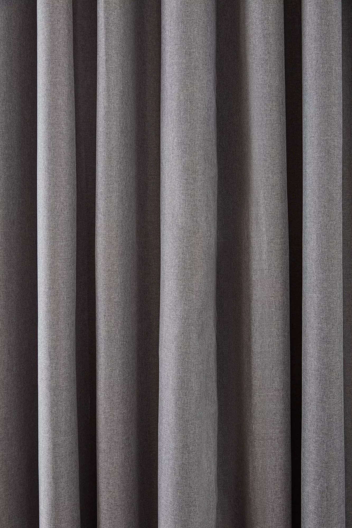 Charcoal Chambray Blackout Curtain - Image 7