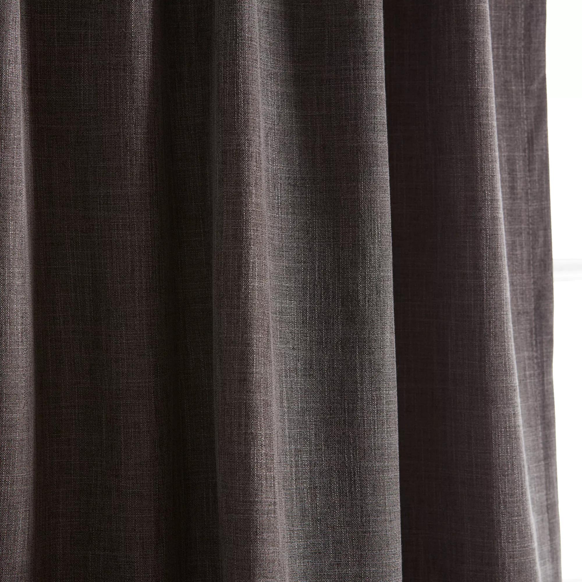 Charcoal Chita Back Tab Blackout Curtain - Image 12