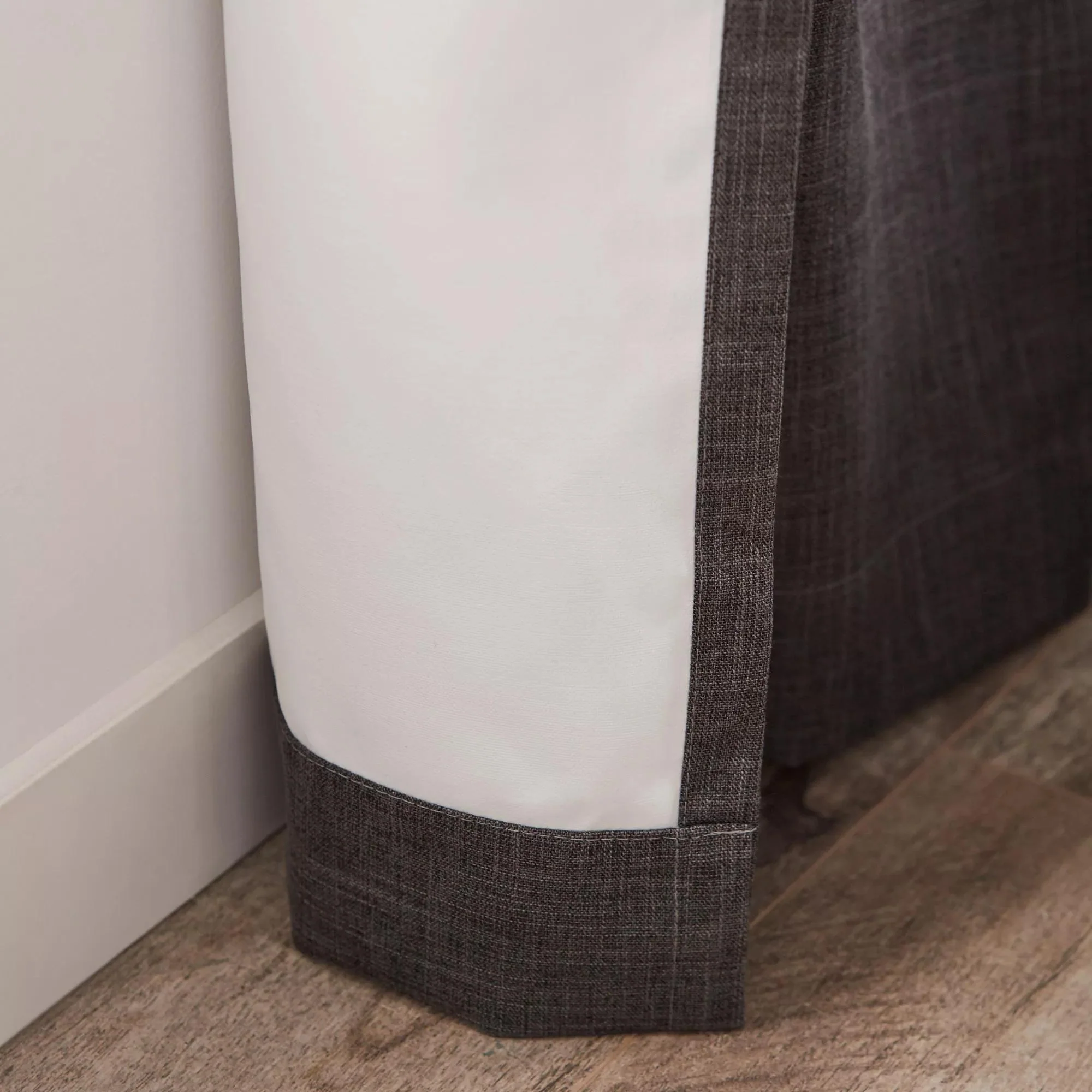 Charcoal Chita Back Tab Blackout Curtain - Image 2