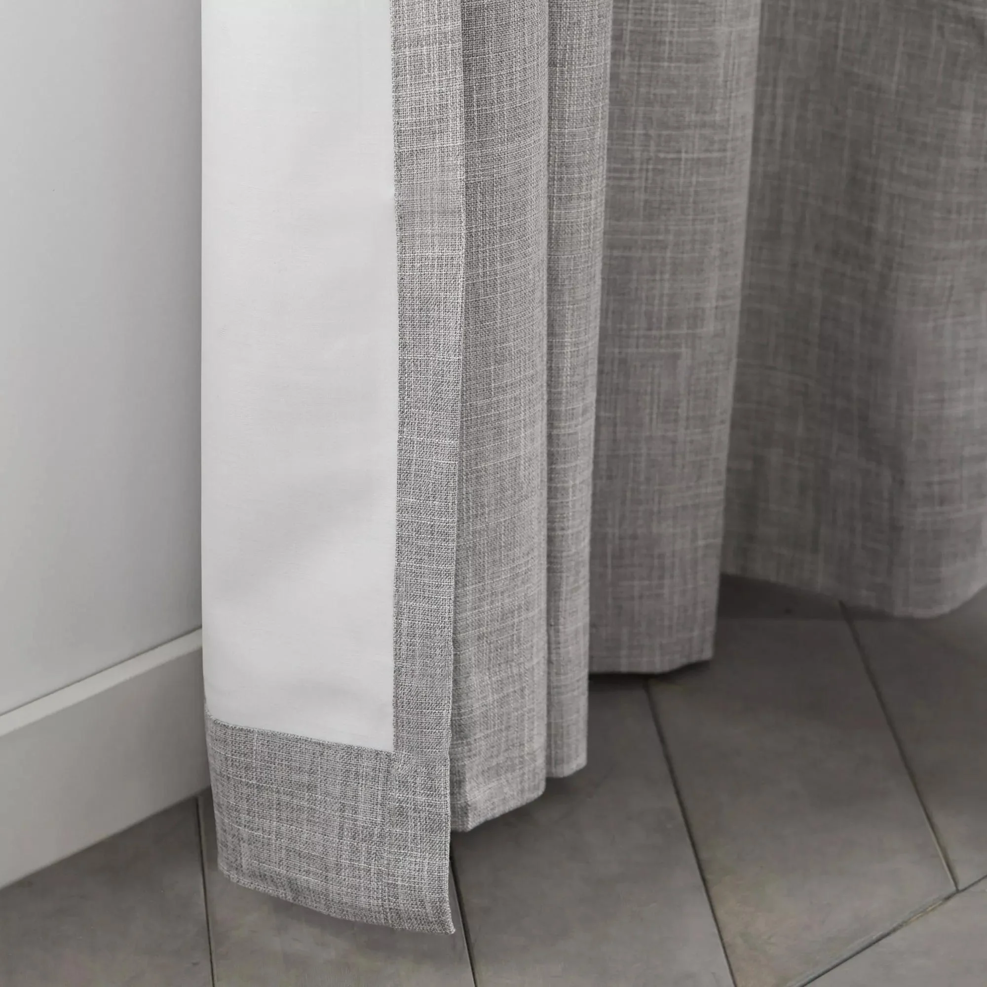 Light Grey Chita Back Tab Blackout Curtain - Image 7