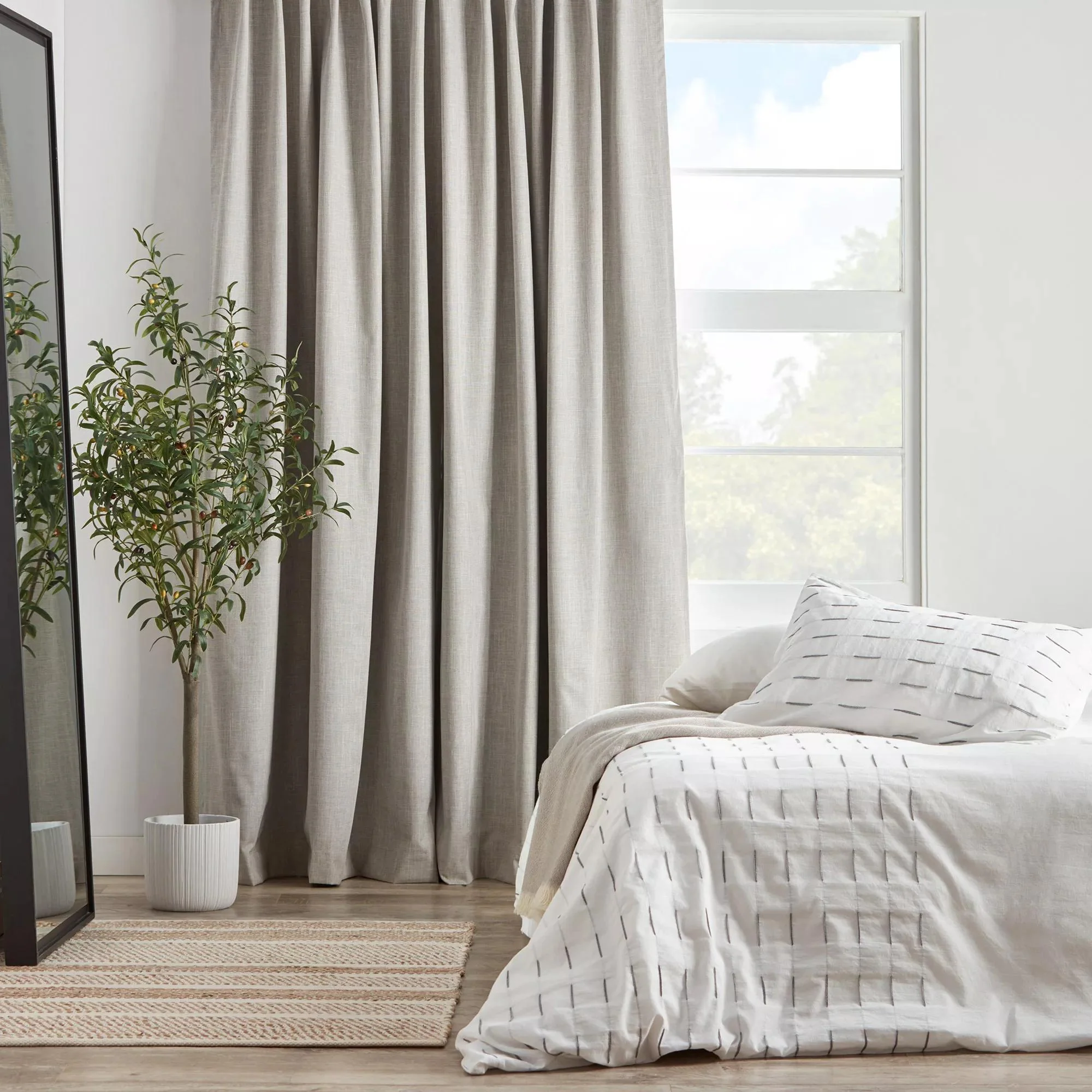 Taupe Chita Back Tab Blackout Curtain - Image 6