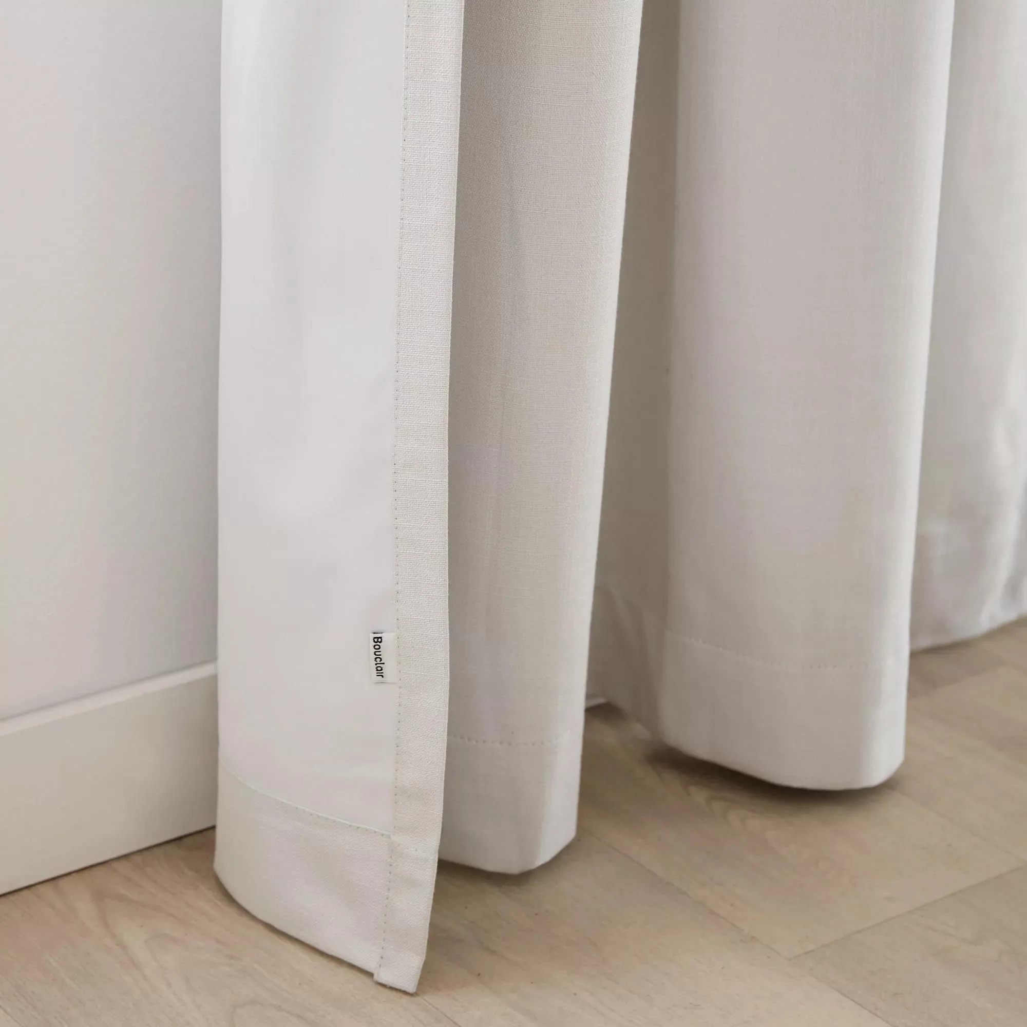 White Chita Back Tab Blackout Curtain - Image 2