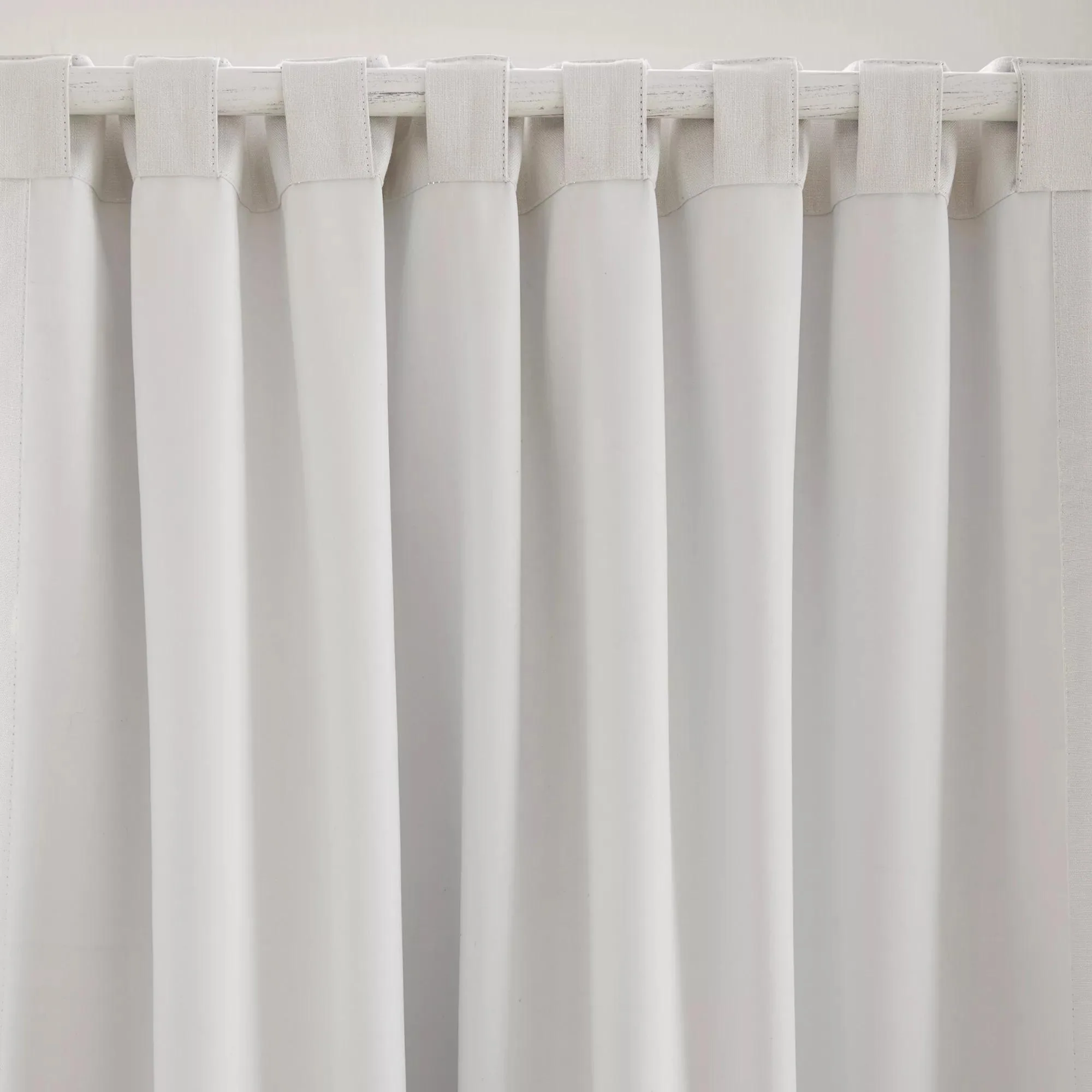 White Chita Back Tab Blackout Curtain - Image 5