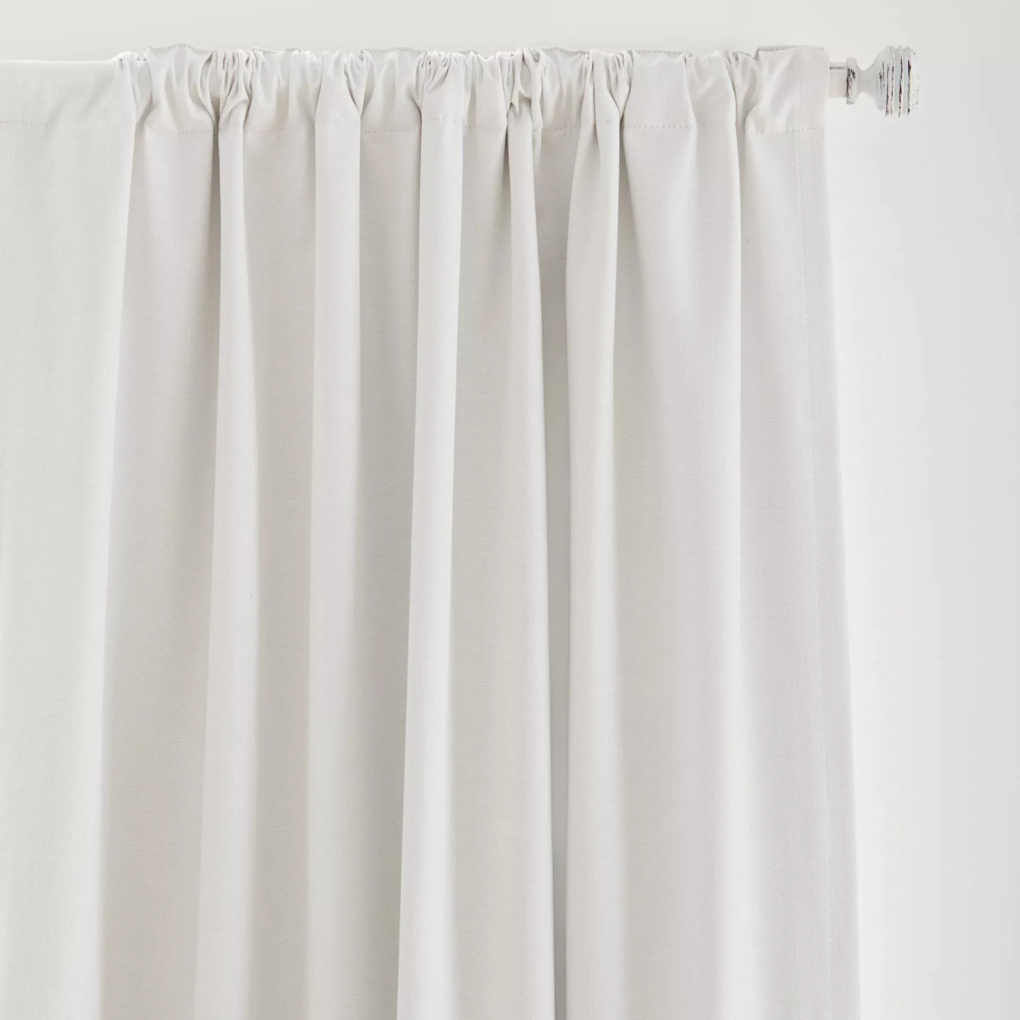 White Chita Back Tab Blackout Curtain - Image 6