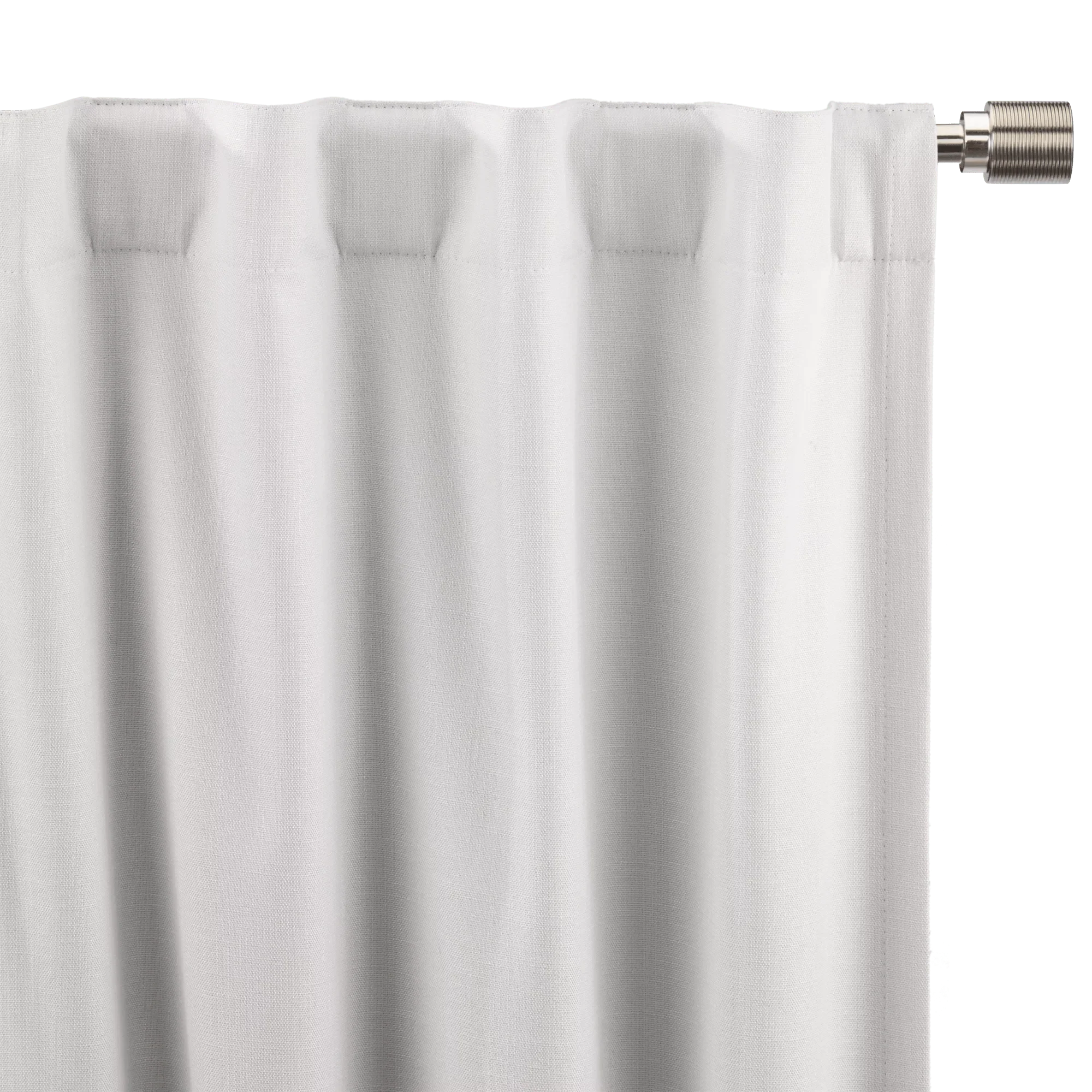 White Chita Back Tab Blackout Curtain - Image 7