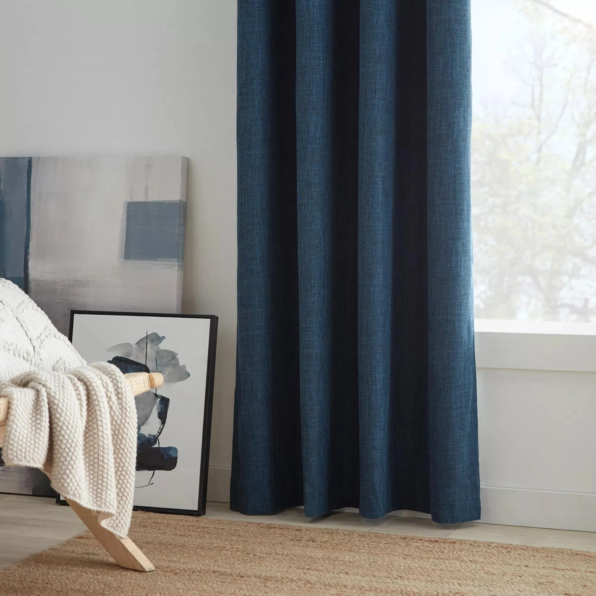 Blue Chita Blackout Curtain - Image 2