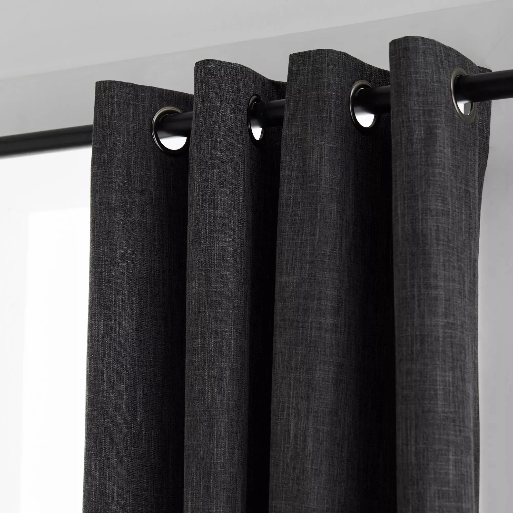 Charcoal Chita Blackout Curtain - Image 2