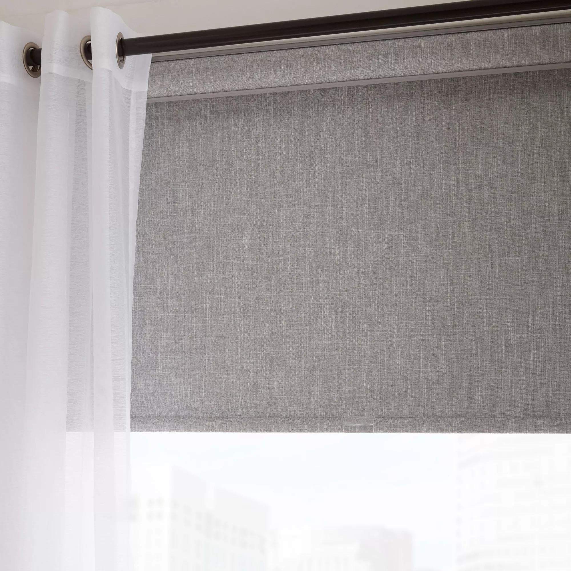Light Grey Chita Cordless Blackout Roller Shade - Image 8
