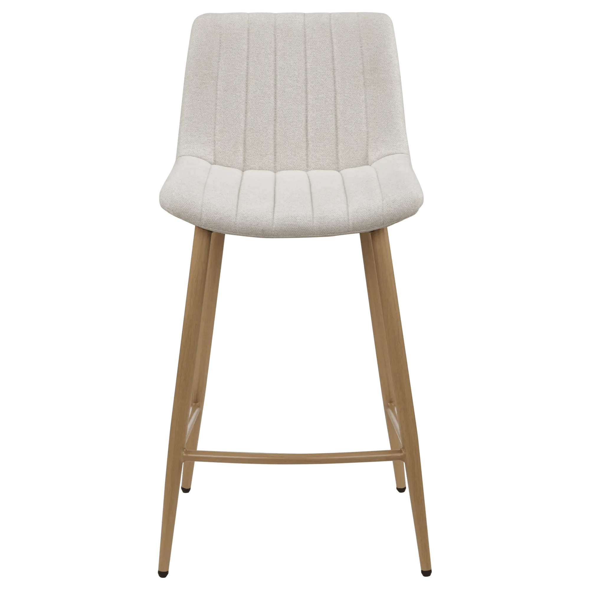 Chita Fabric and Metal Bar Stool - Image 3