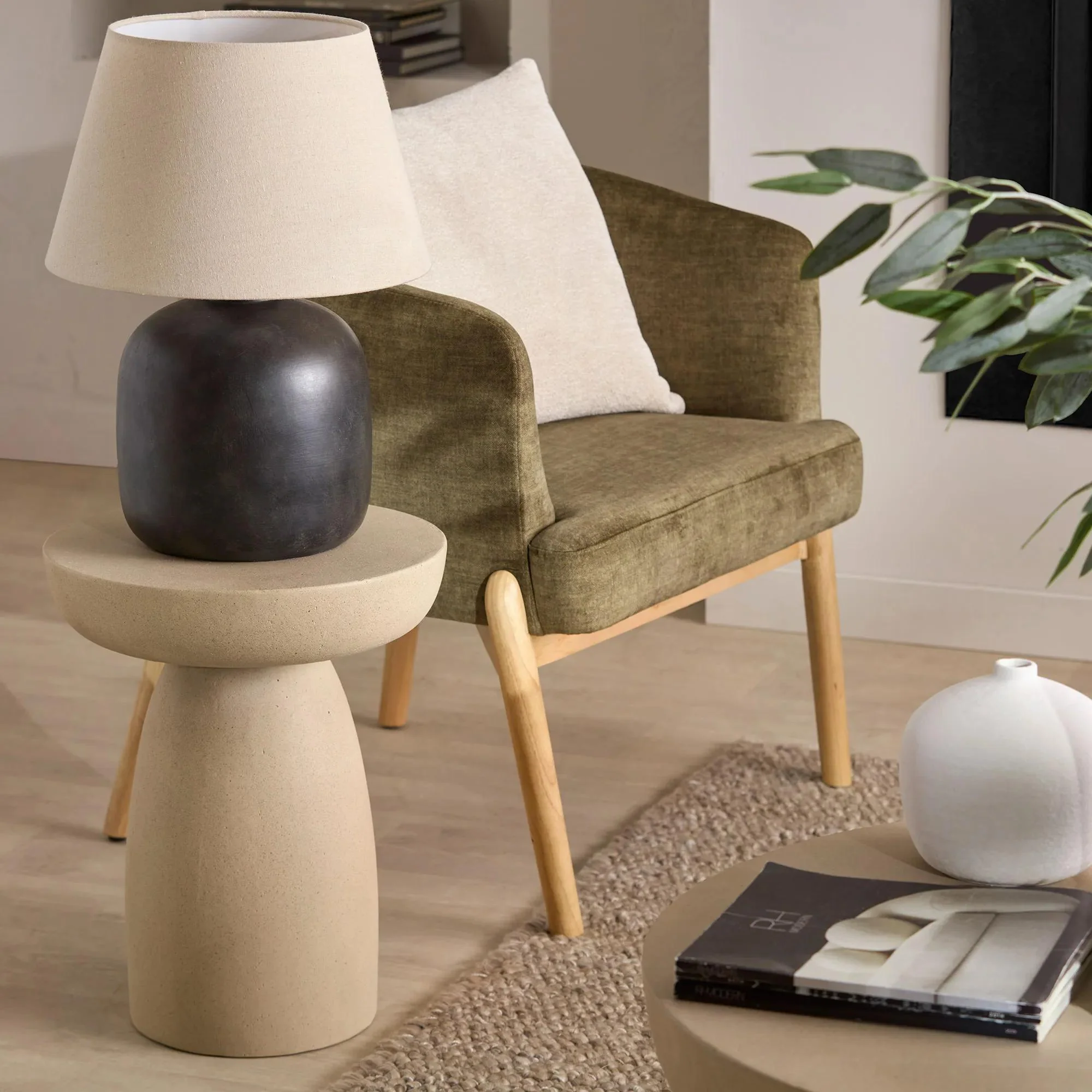 Concrete Effect Side Table - Image 5