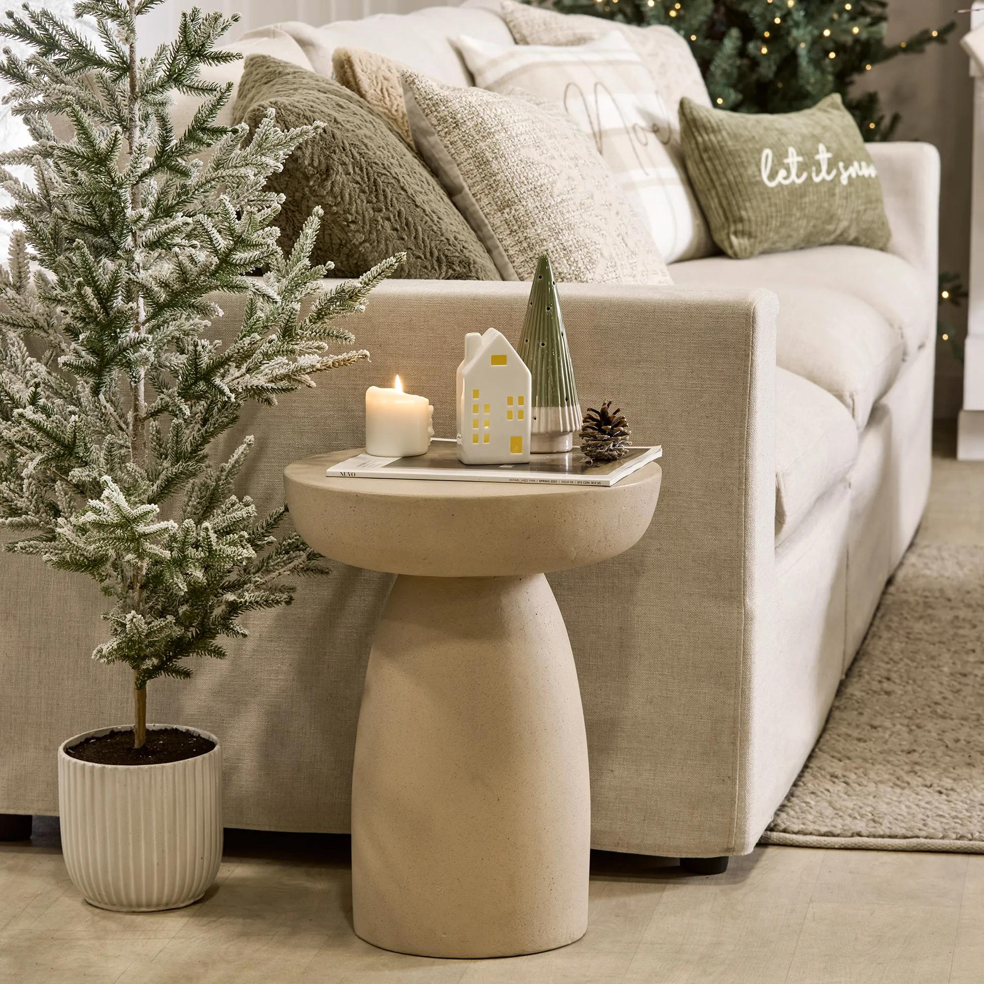 Concrete Effect Side Table - Image 8