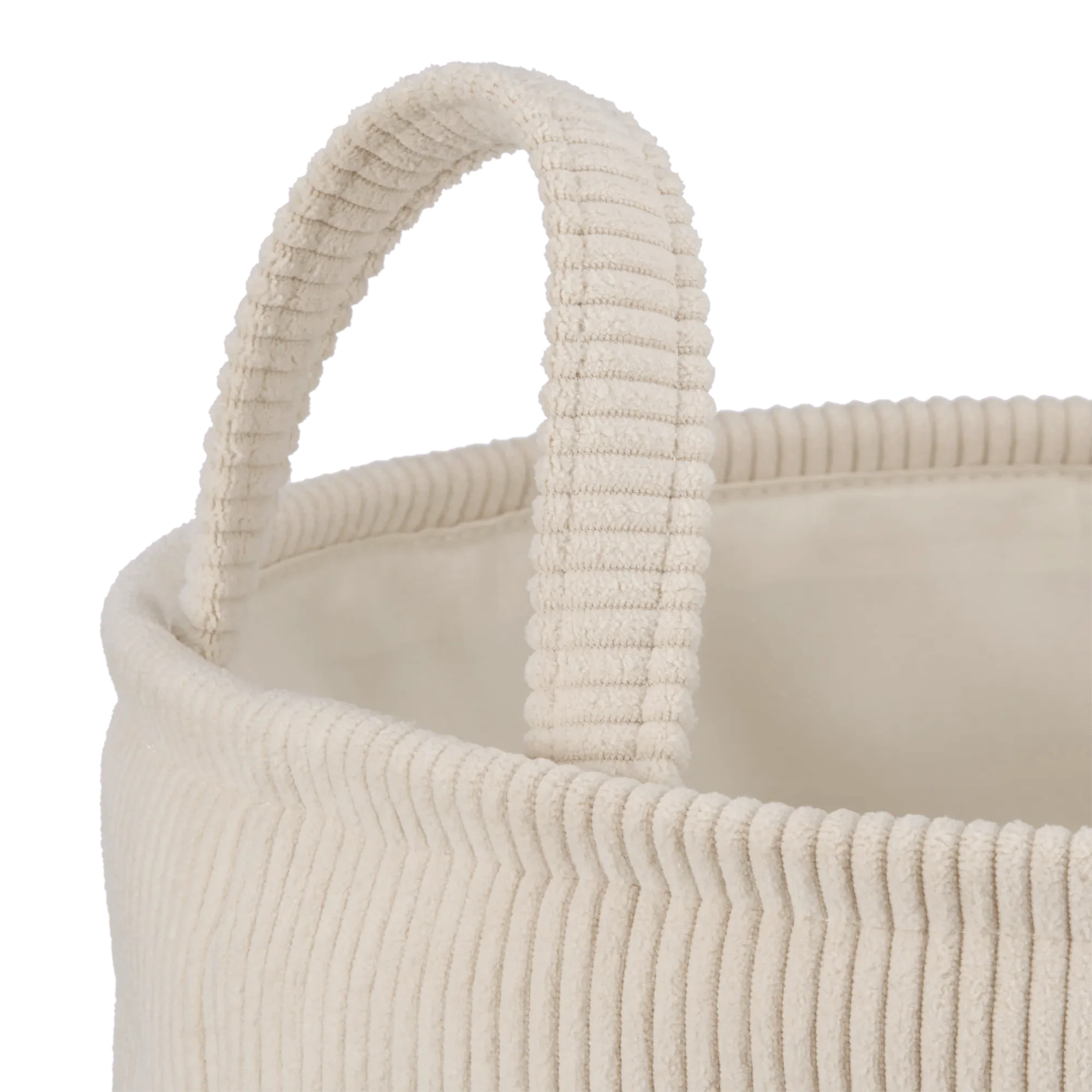 Beige Corduroy Hamper - Image 4
