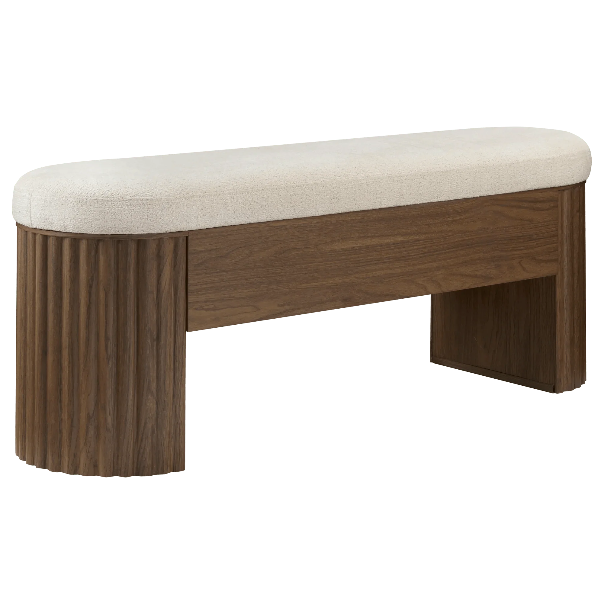 Cozy Wooden Bench with Soft Cushion