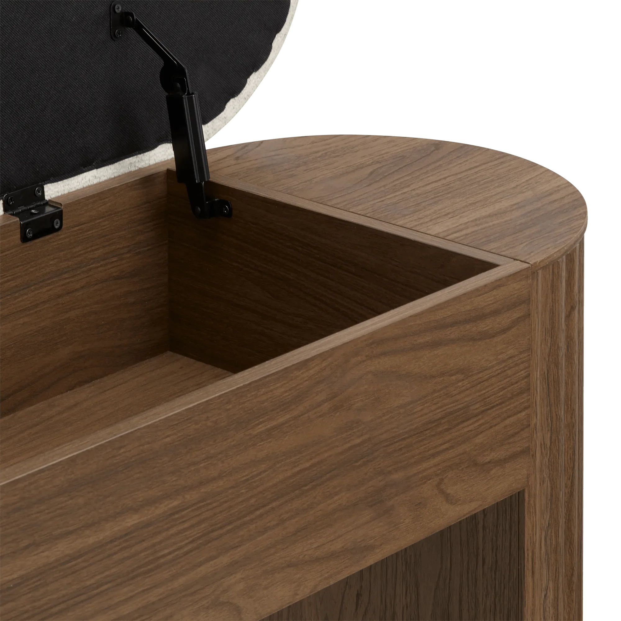 Cozy Wooden Bench with Soft Cushion - Image 5