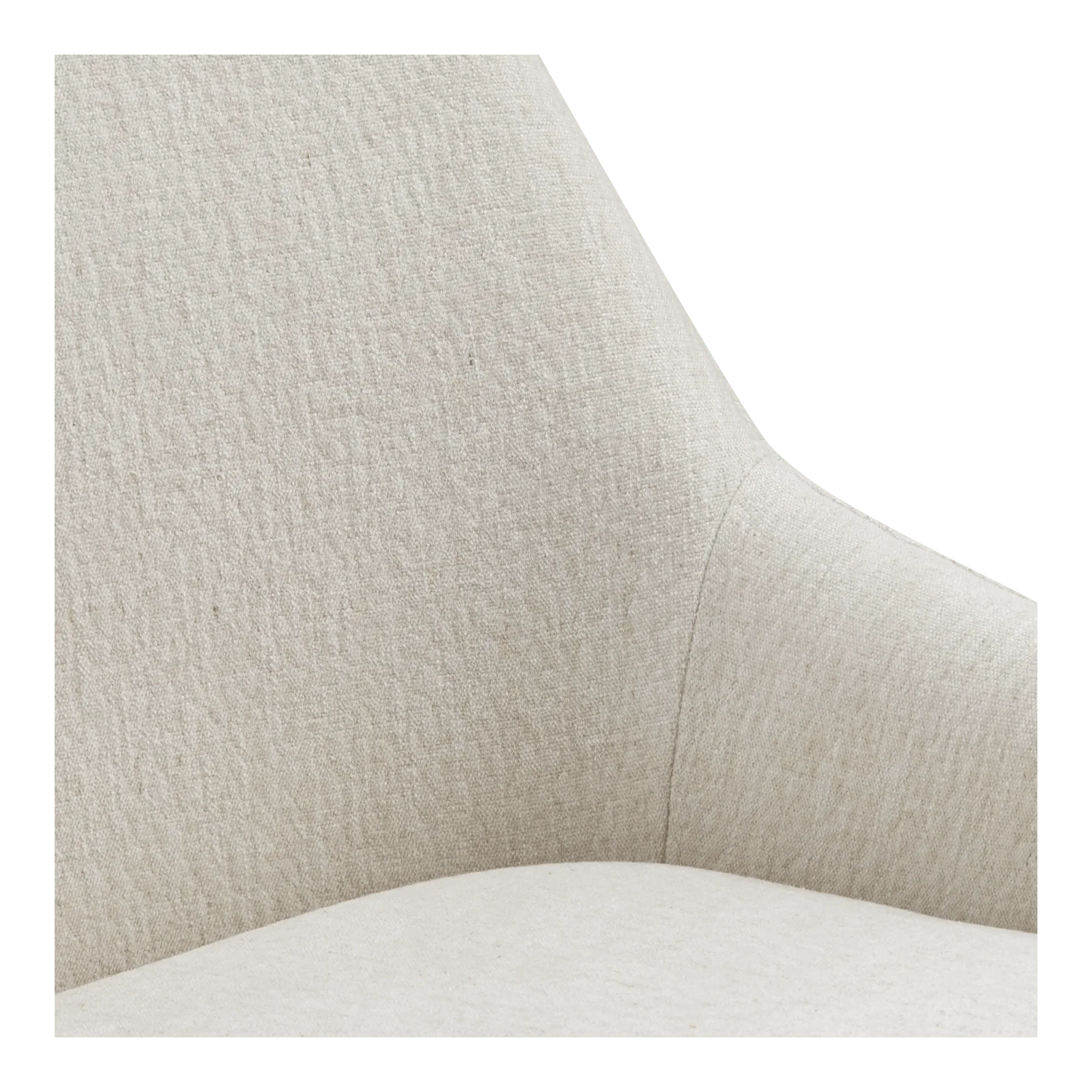 Cream Upholstered Chair with Gold Metal Legs - Image 5