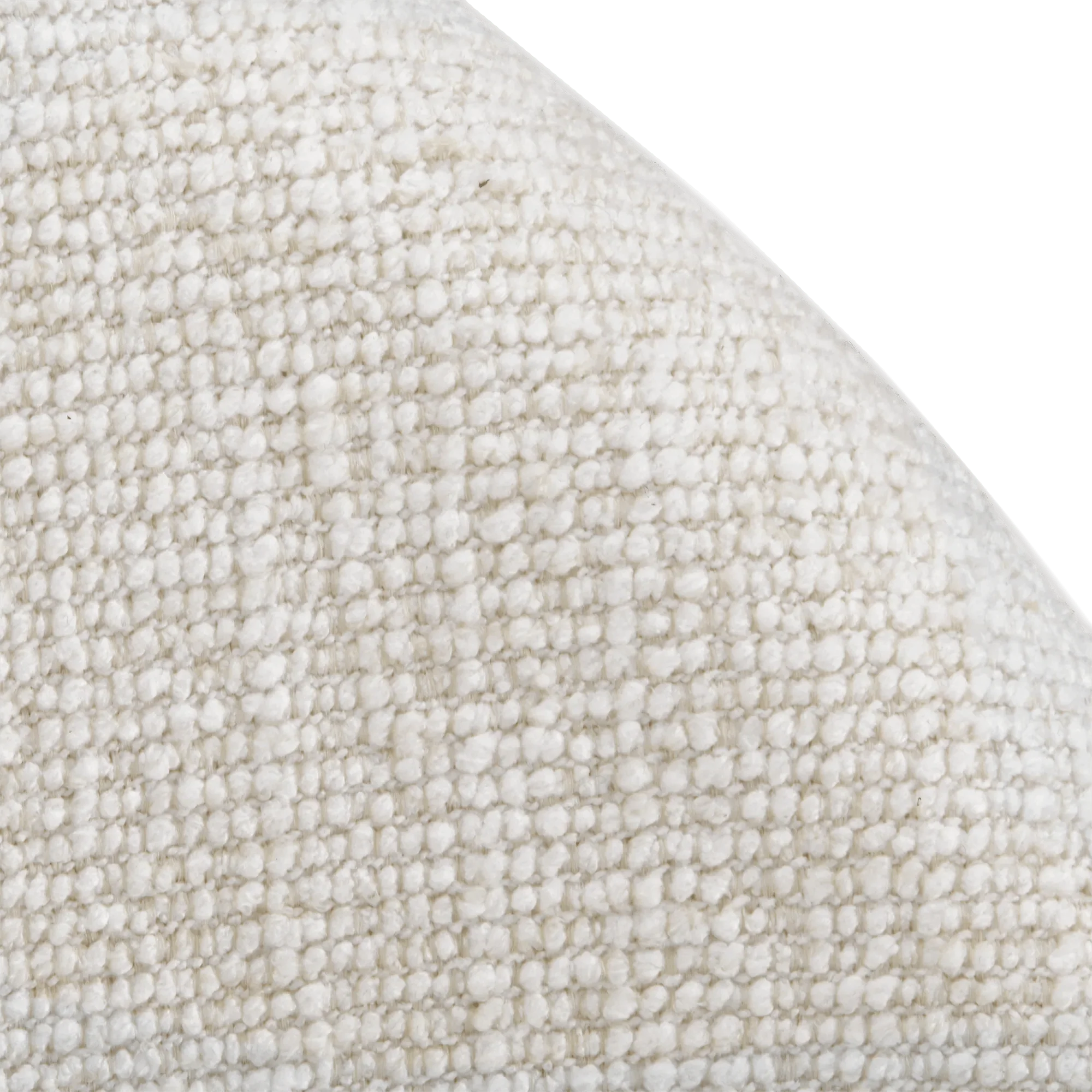 Cream Upholstered Chair with Rounded Back - Image 6