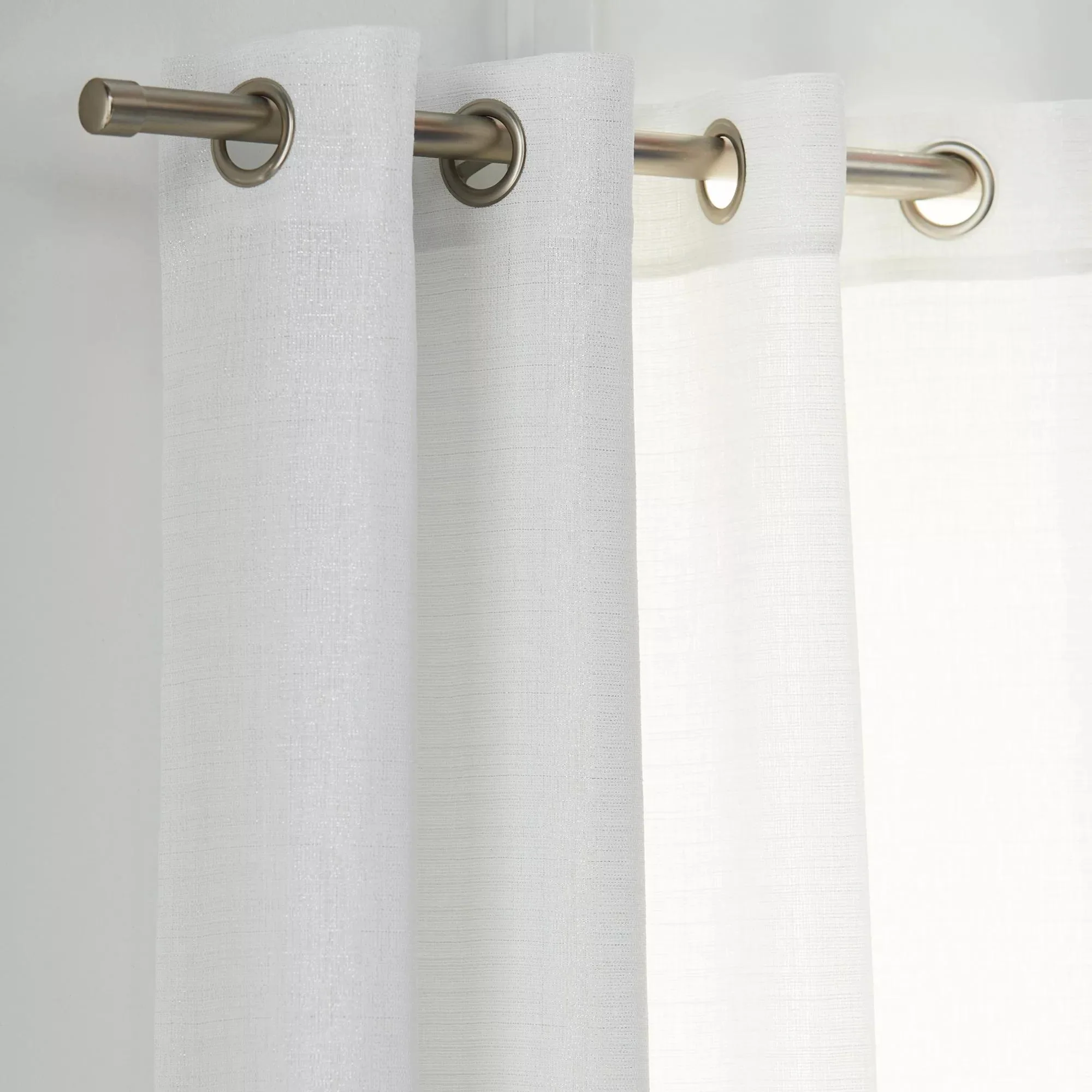 Brushed Nickel Curtain Rod Set - Diameter 25/28 mm - Image 5