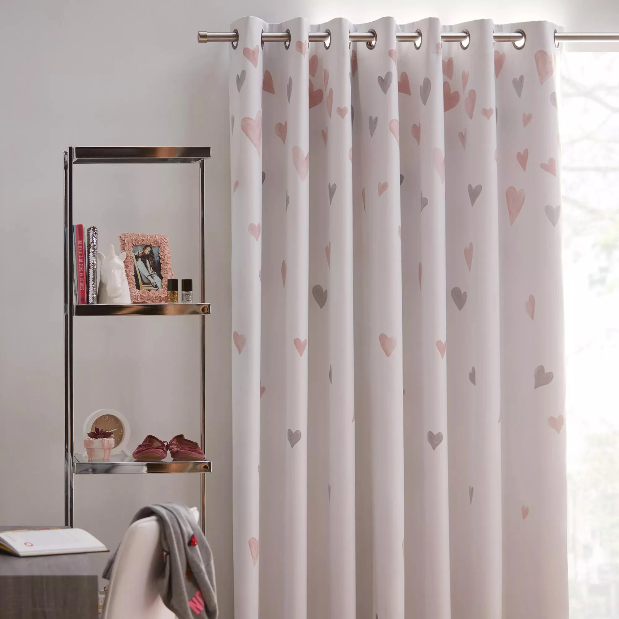 Brushed Nickel Curtain Rod Set - Diameter 25/28 mm - Image 7
