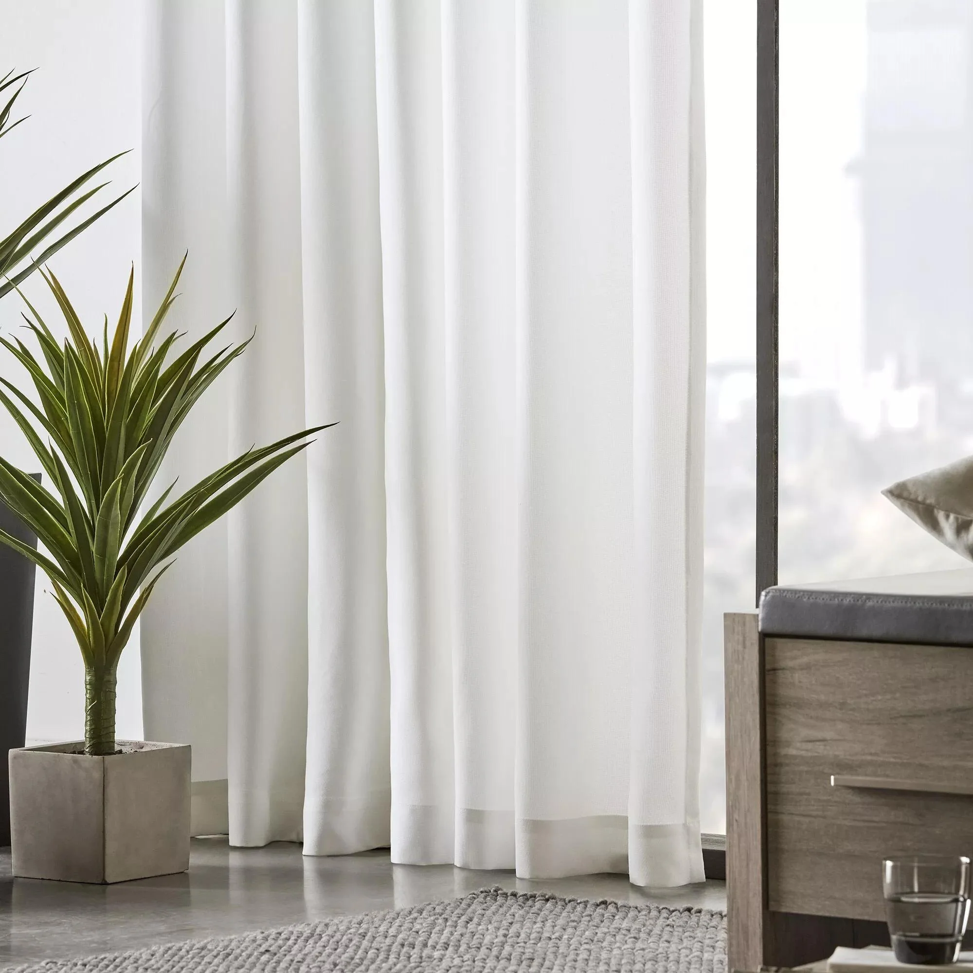 White Dany Panel Curtain