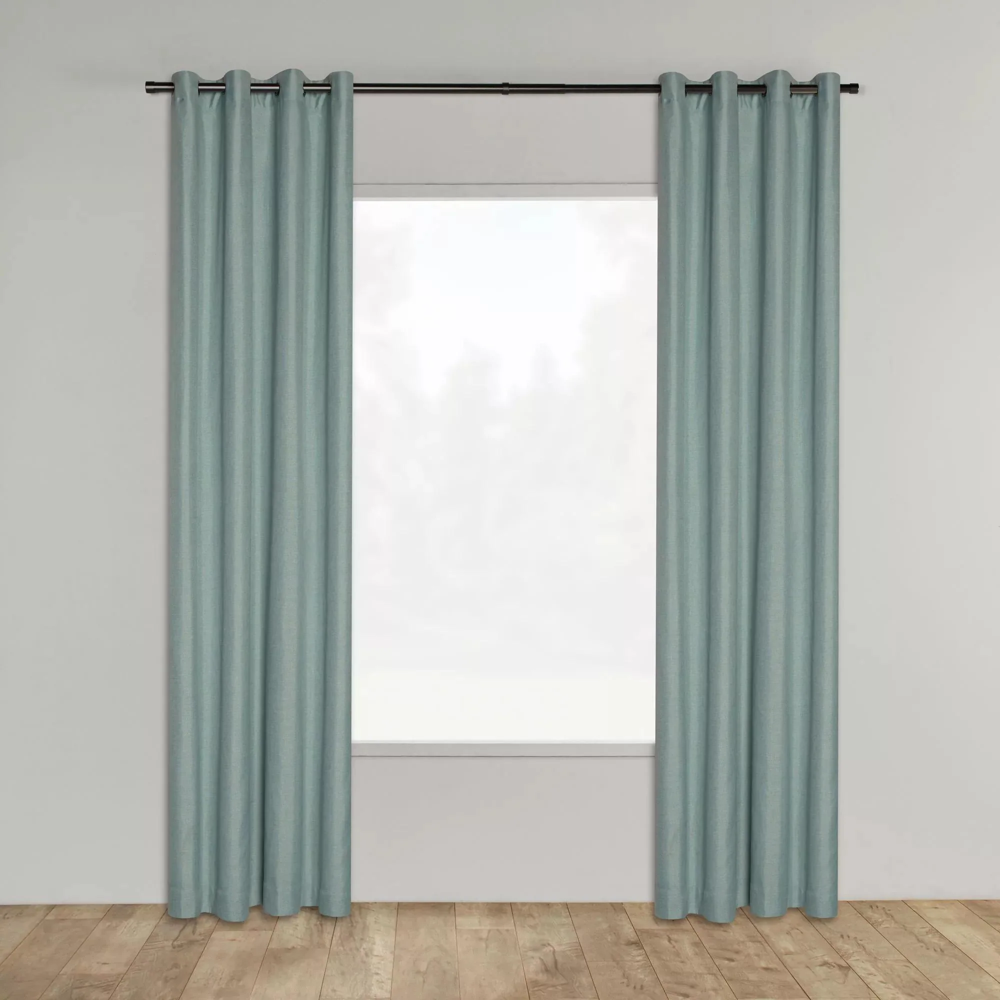 Seafoam Aqua Darja Blackout Curtain - Image 2