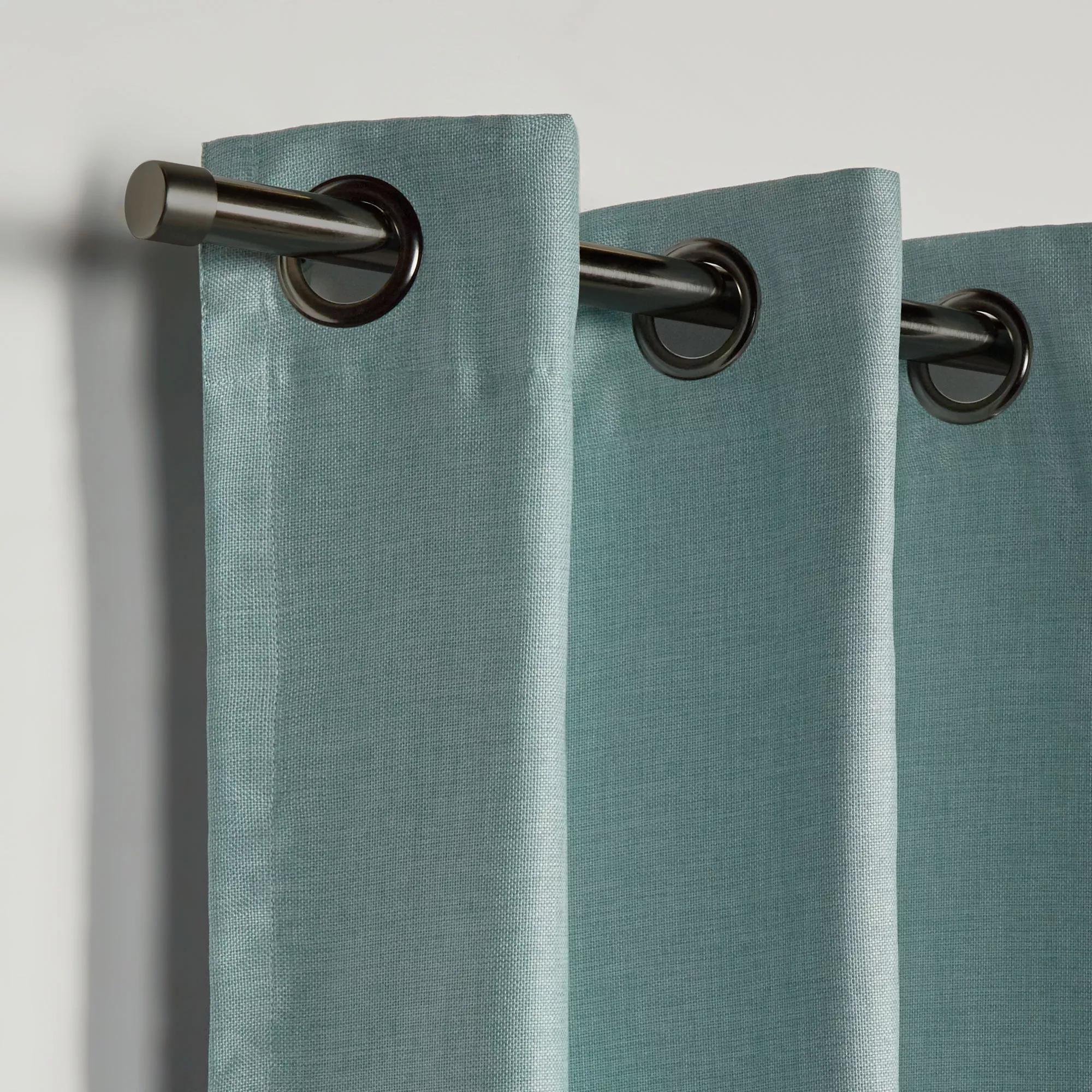 Seafoam Aqua Darja Blackout Curtain - Image 3