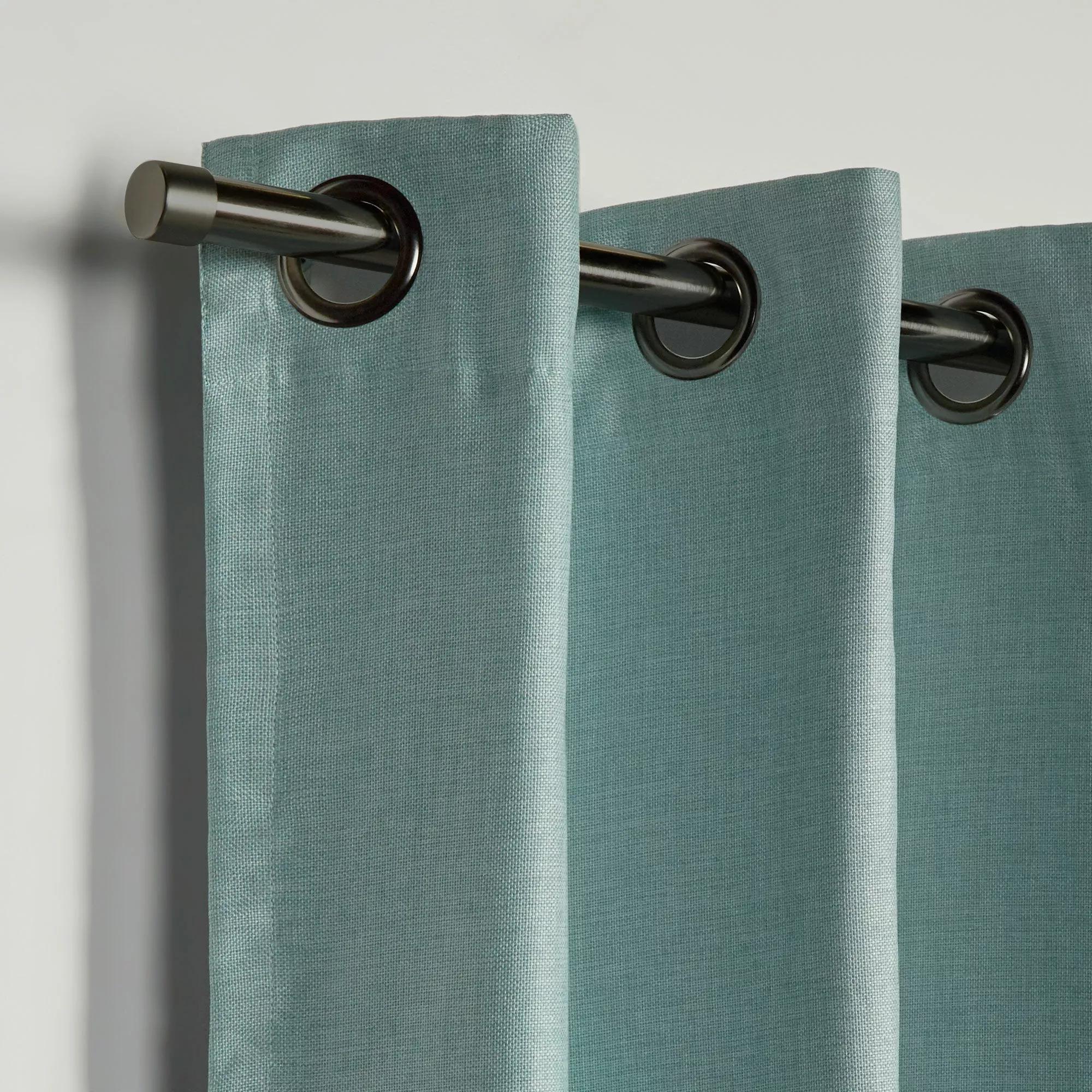 Seafoam Aqua Darja Blackout Curtain - Image 7