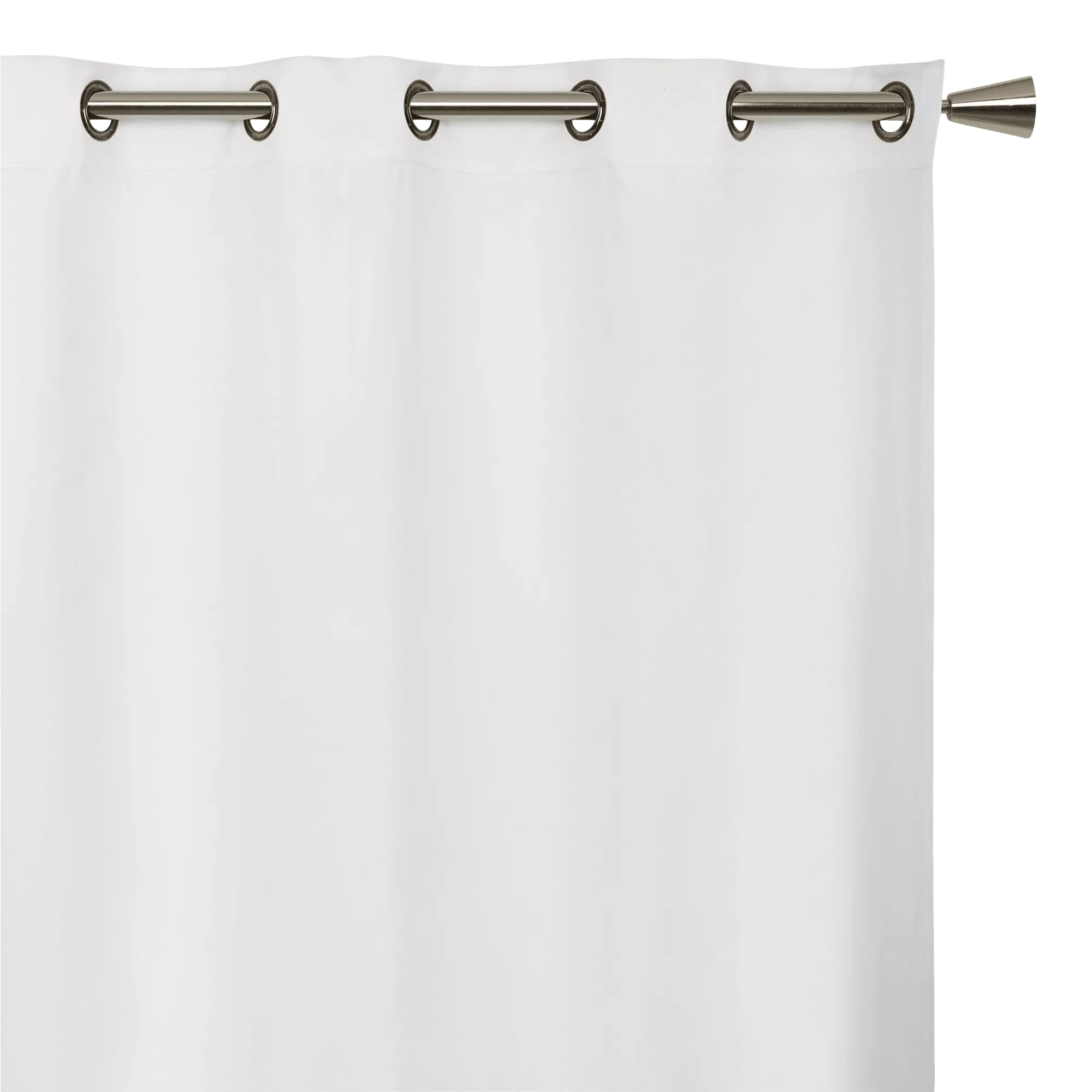 White Darja Blackout Curtain - Image 4