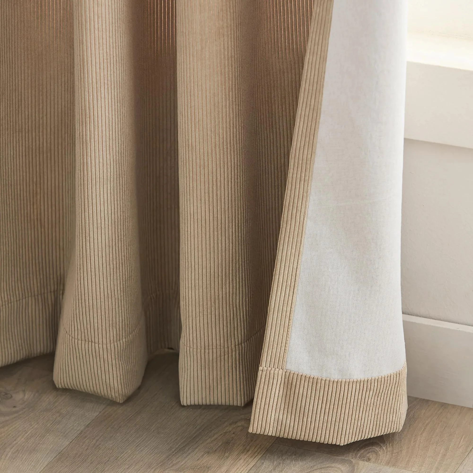 DEAN Taupe Grommets Curtain - Image 2