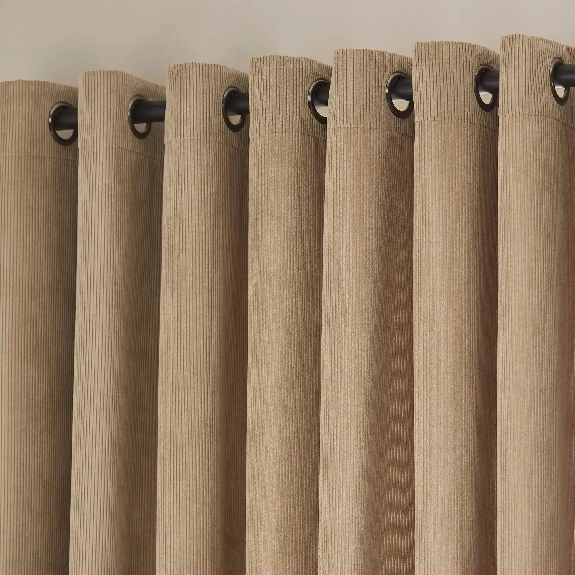 DEAN Taupe Grommets Curtain - Image 3